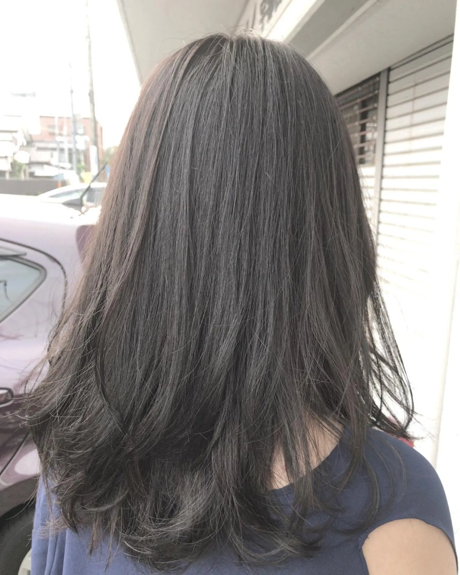 セミロング カラー レイヤーカット匠 イソザキノリユキのヘアスタイル