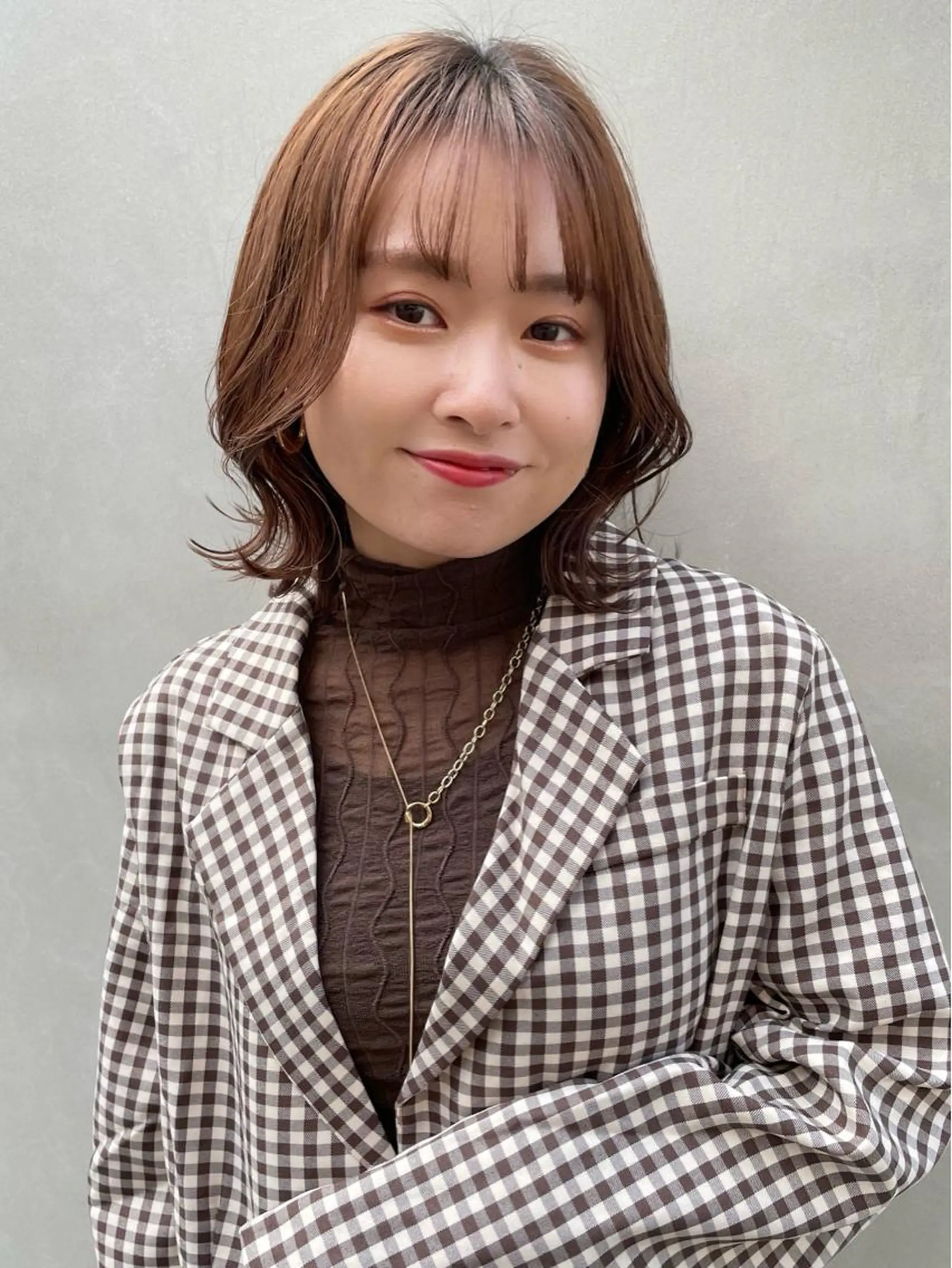 ミディアム カラー ボブ くびれヘア 外ハネヘア 卒業式受付中🌻 肥田亜沙美のその他イメージ