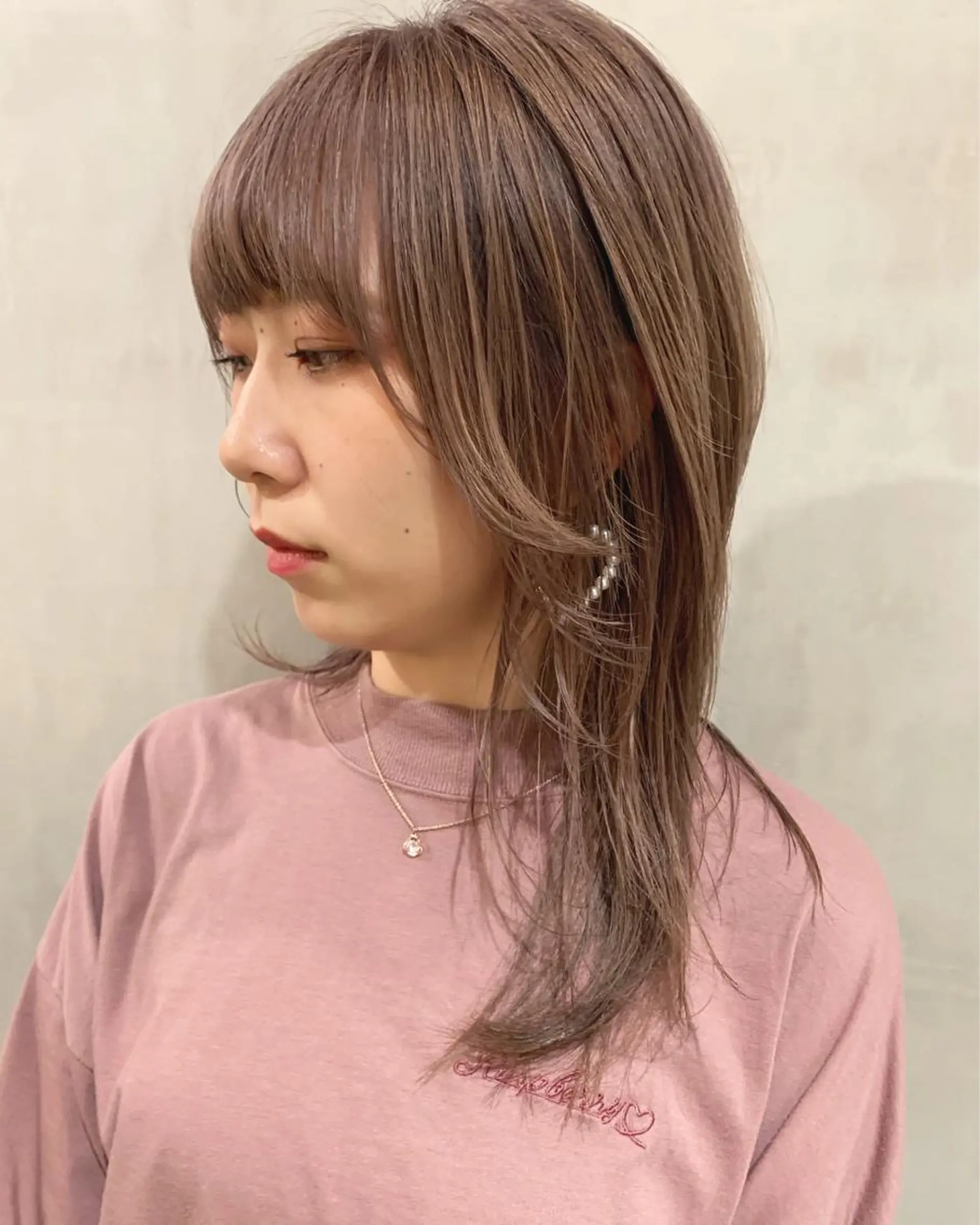 ミディアム カラー ヘアカラー トリートメント 優 作のヘアスタイル