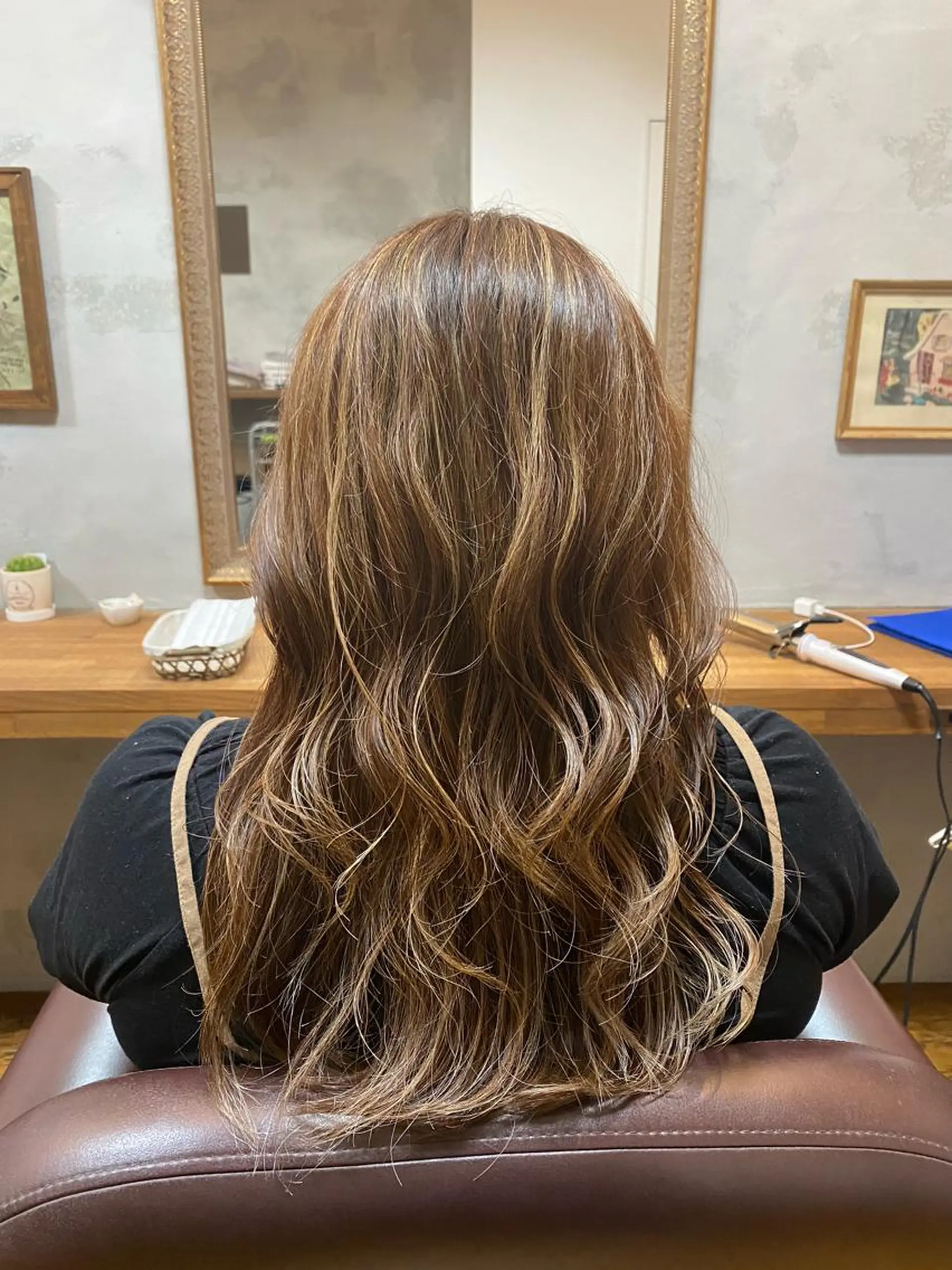 ロング カラー ハイライトカラー ハイライト Salonde  COCO所属・メンズパーマ/ RIOのヘアスタイル