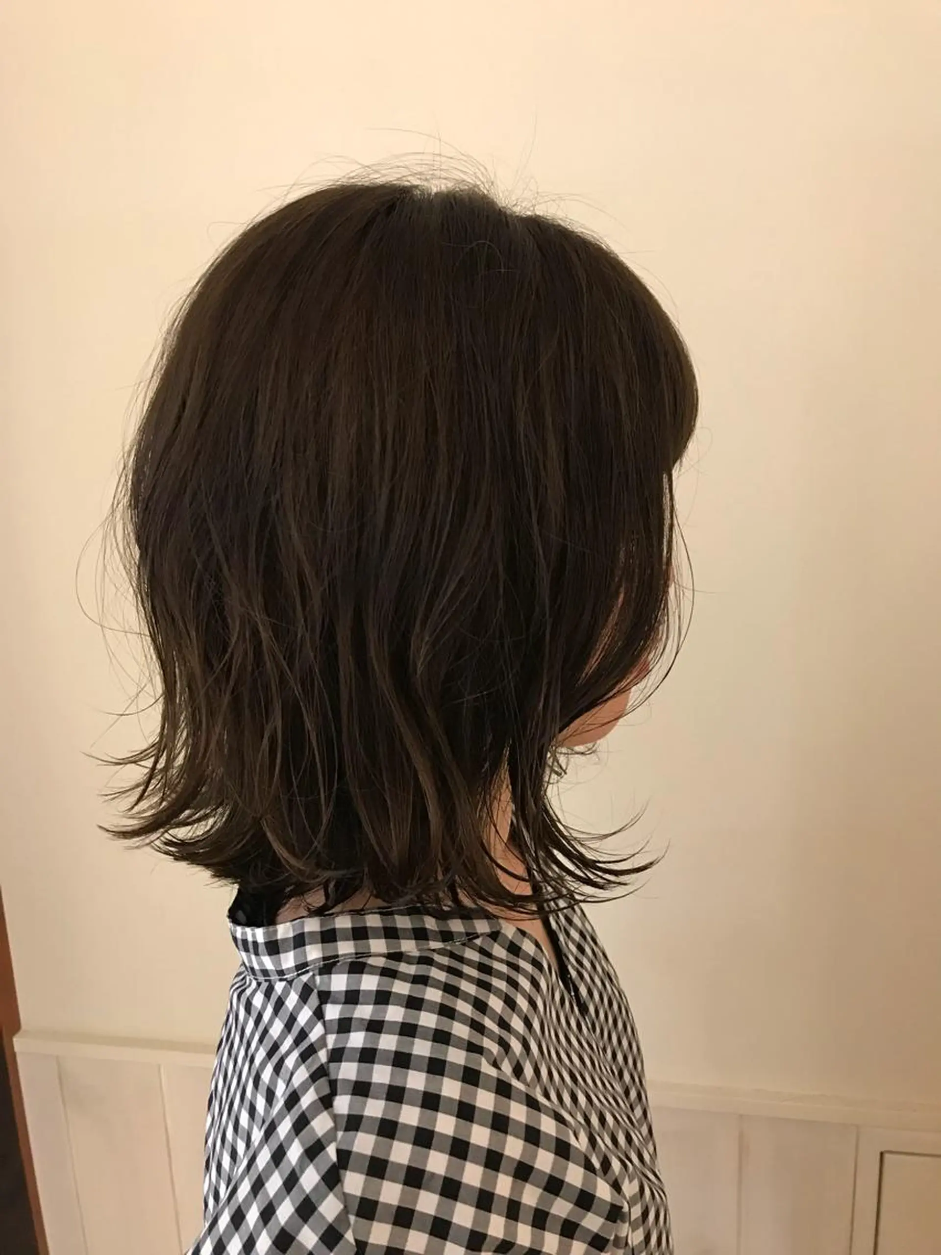 ミディアム カラー アッシュ ブルーカラー ブルーアッシュ カット ヘアカラー トリートメント 清水 ちひろ ✄トップスタイリストのヘアスタイル