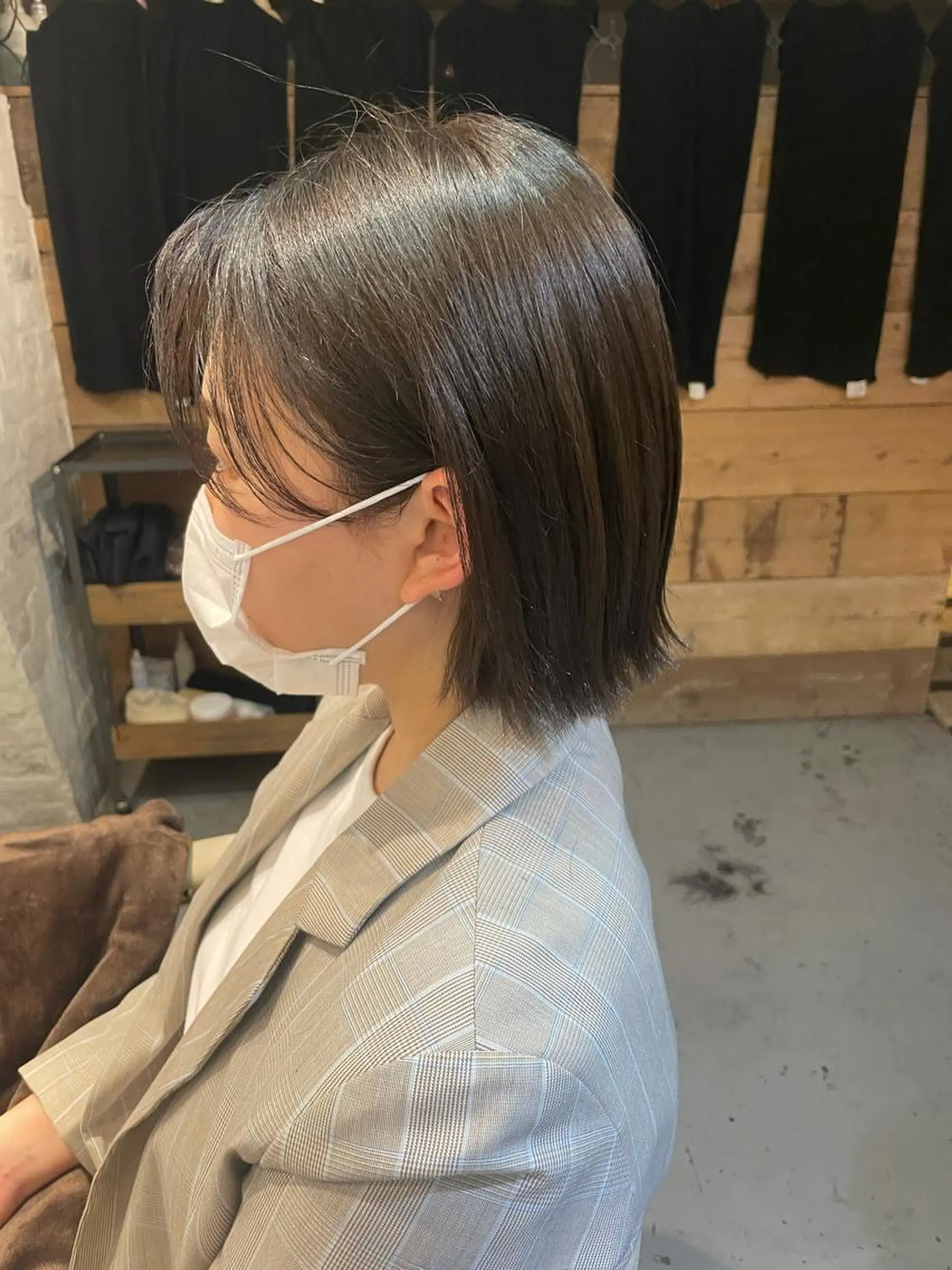ショート ボブ 外ハネヘア 泊 紗羅のヘアスタイル