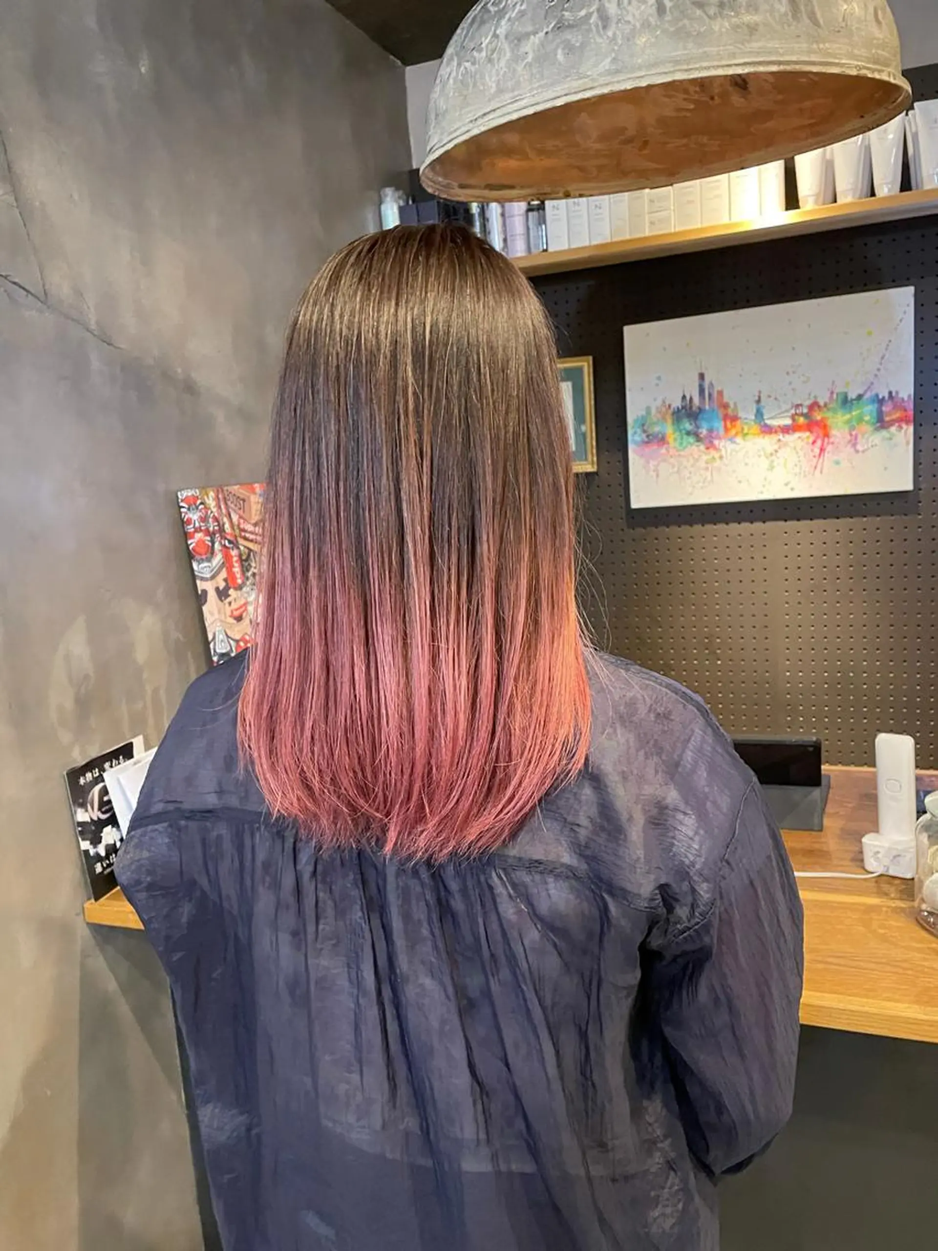セミロング カラー カット ヘアカラー トリートメント D.log 大和西大寺店所属・川崎 雅大のヘアスタイル