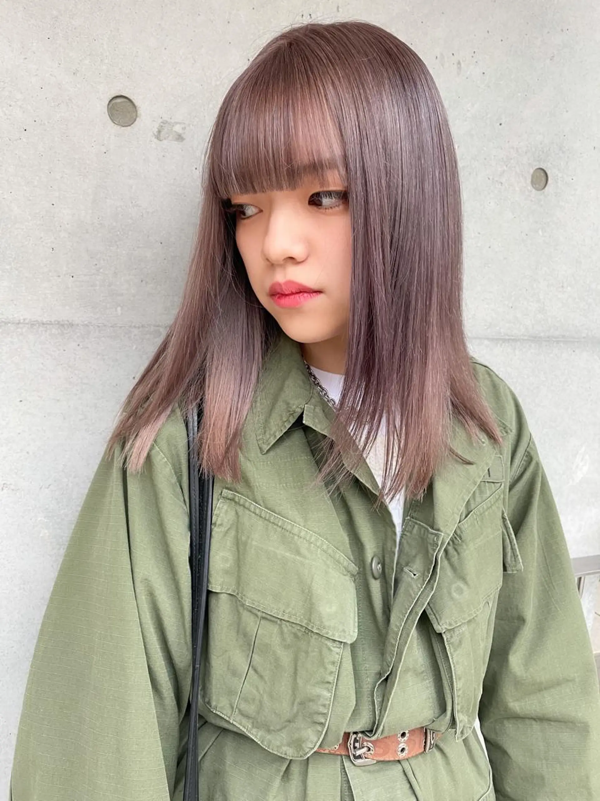 セミロング ヘアカラー nessヤマサキ リュウタのヘアスタイル