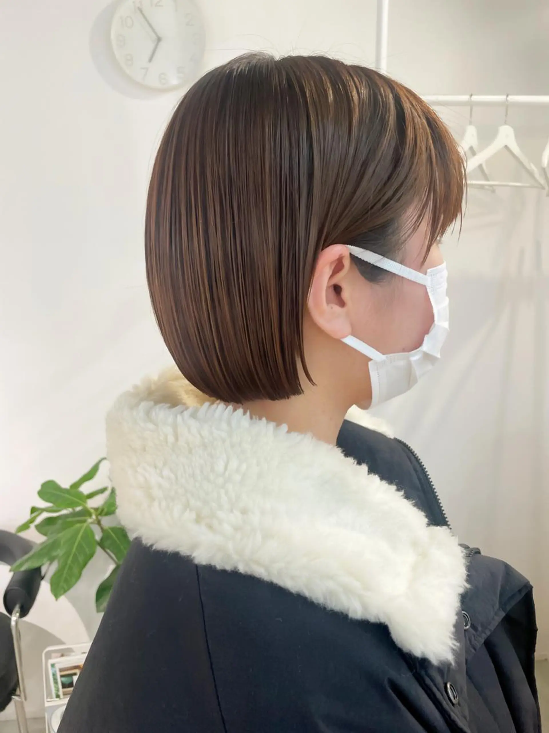 ミディアム カラー ボブ カット ヘアカラー トリートメント fit/ madokaのヘアスタイル