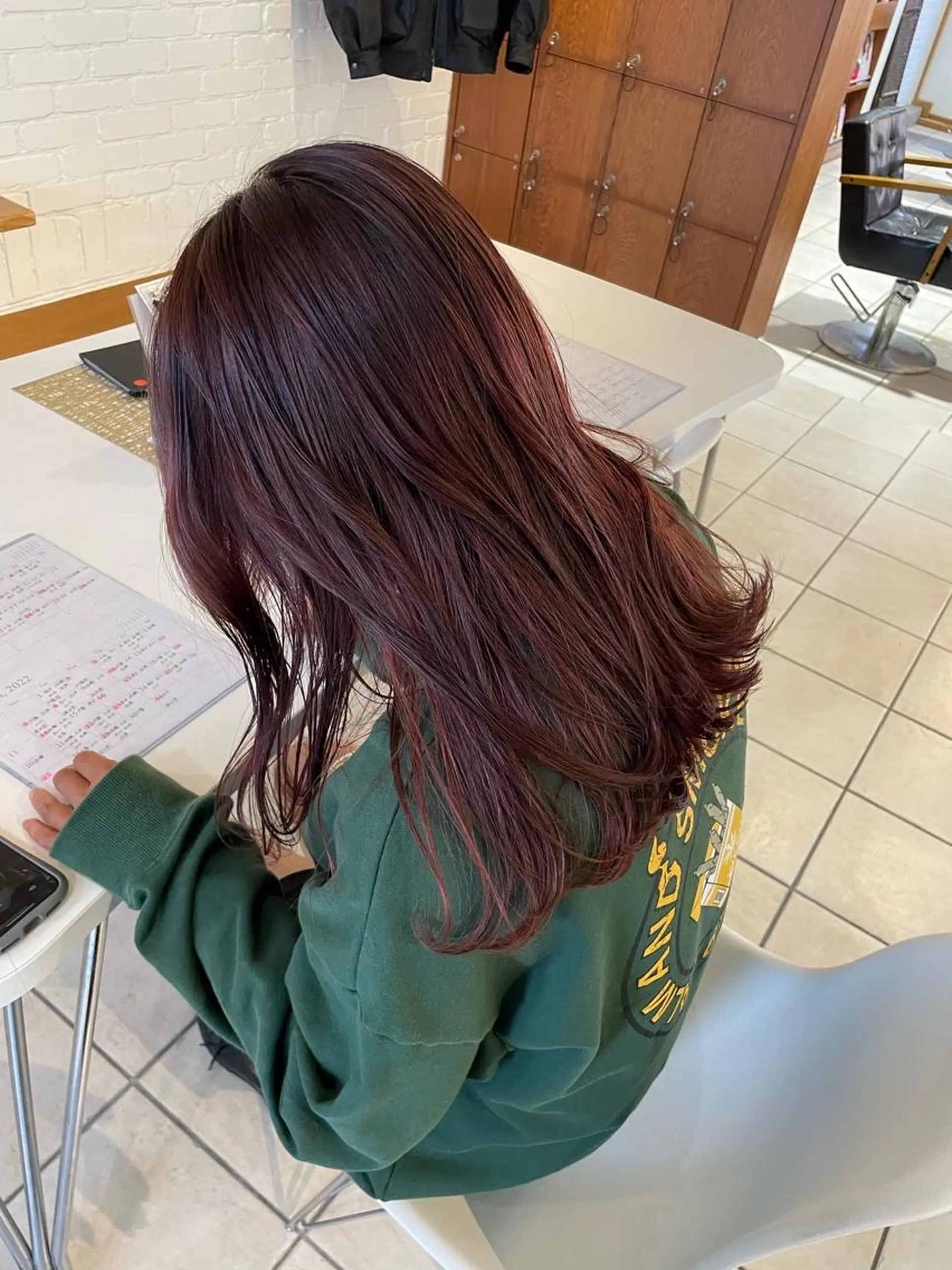 セミロング カラー 木實 瑶華のヘアスタイル