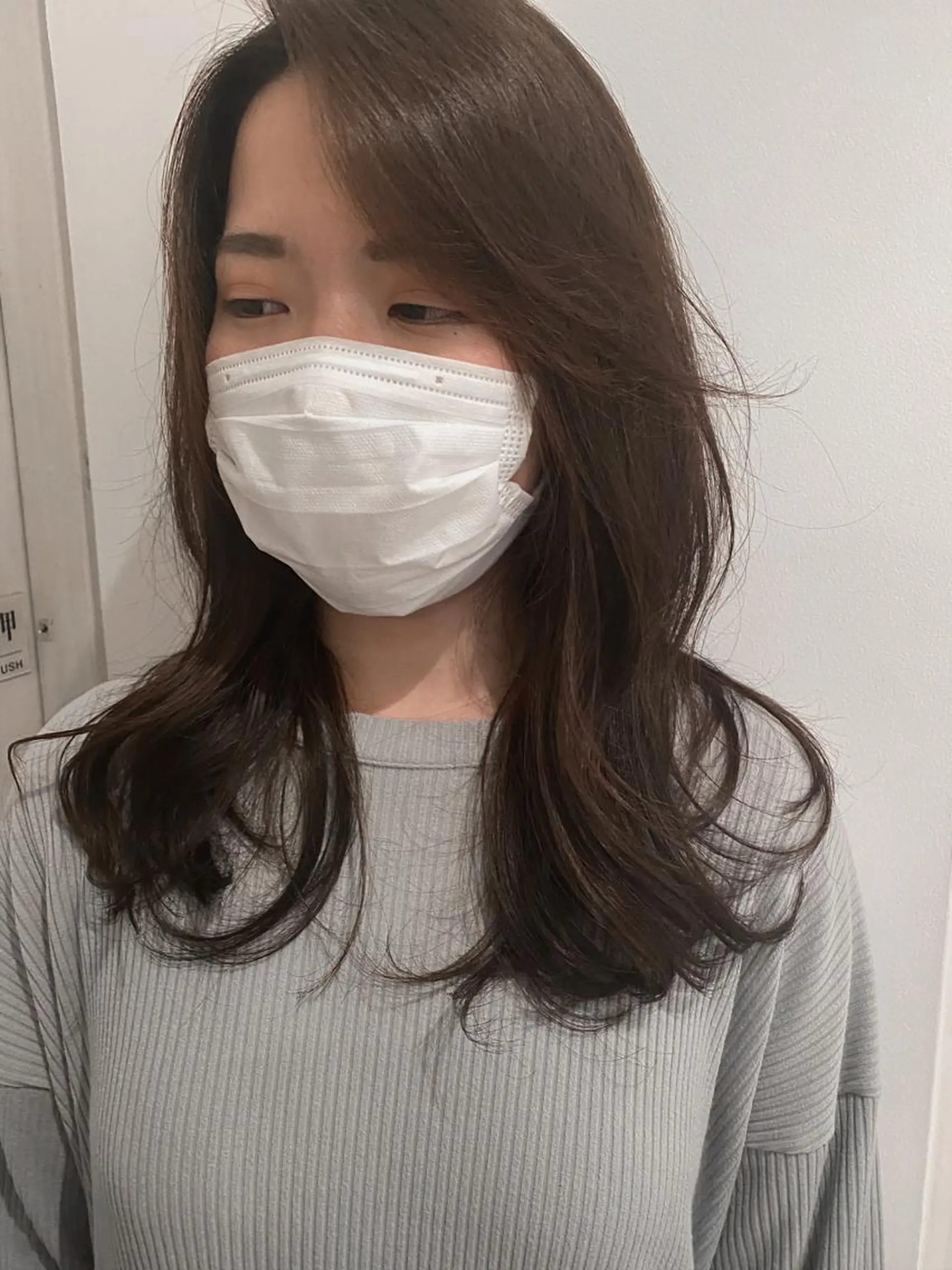 ロング パーマ 韓国風ヘア カット パーマ トリートメント 韓国hair ·͜· watanabeのヘアスタイル