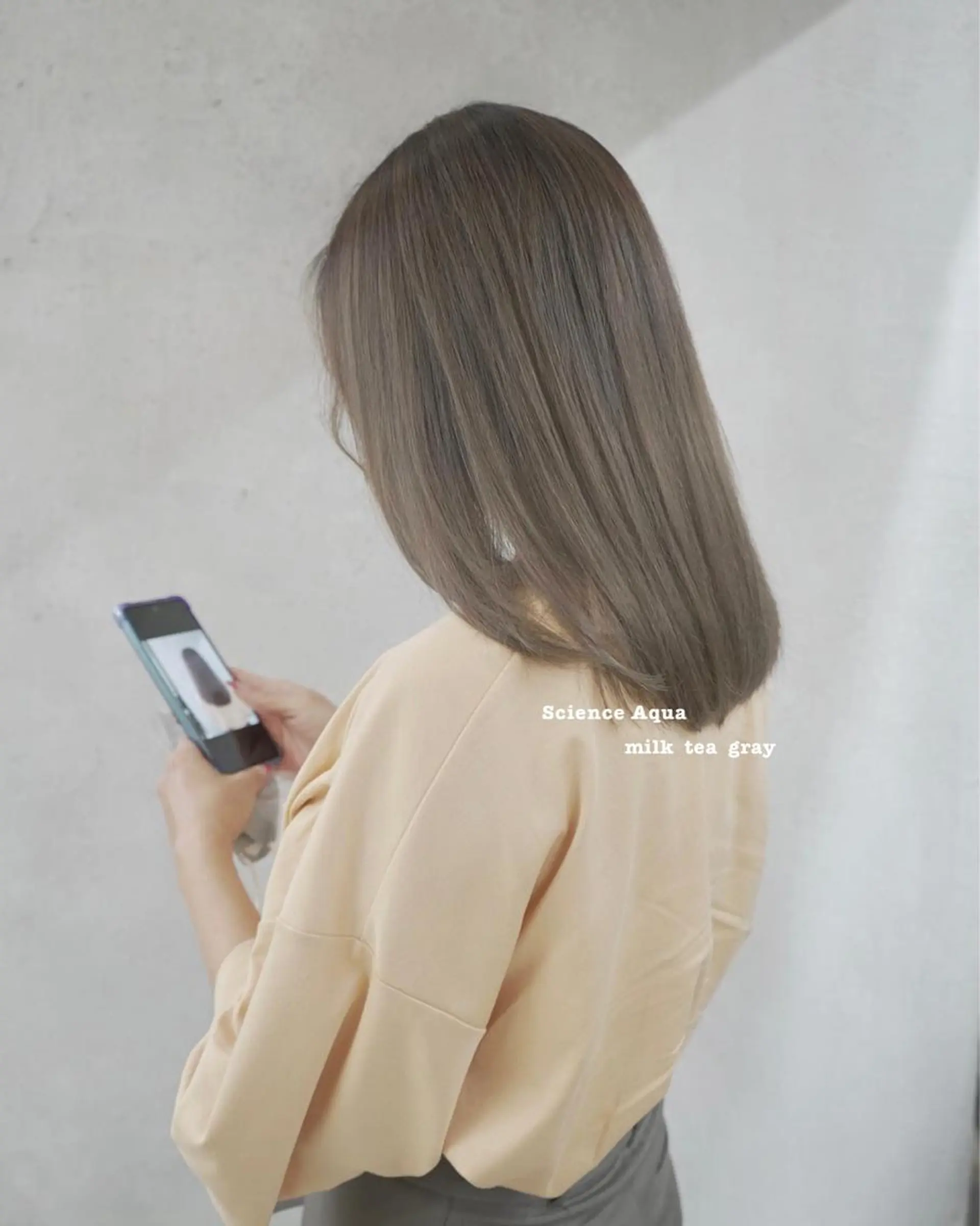 ロング カラー ブリーチ ケアブリーチ カット ヘアカラー トリートメント シェアサロン　salowin所属・✨ブリーチなし透明感 カラー🥇ユースケのヘアスタイル
