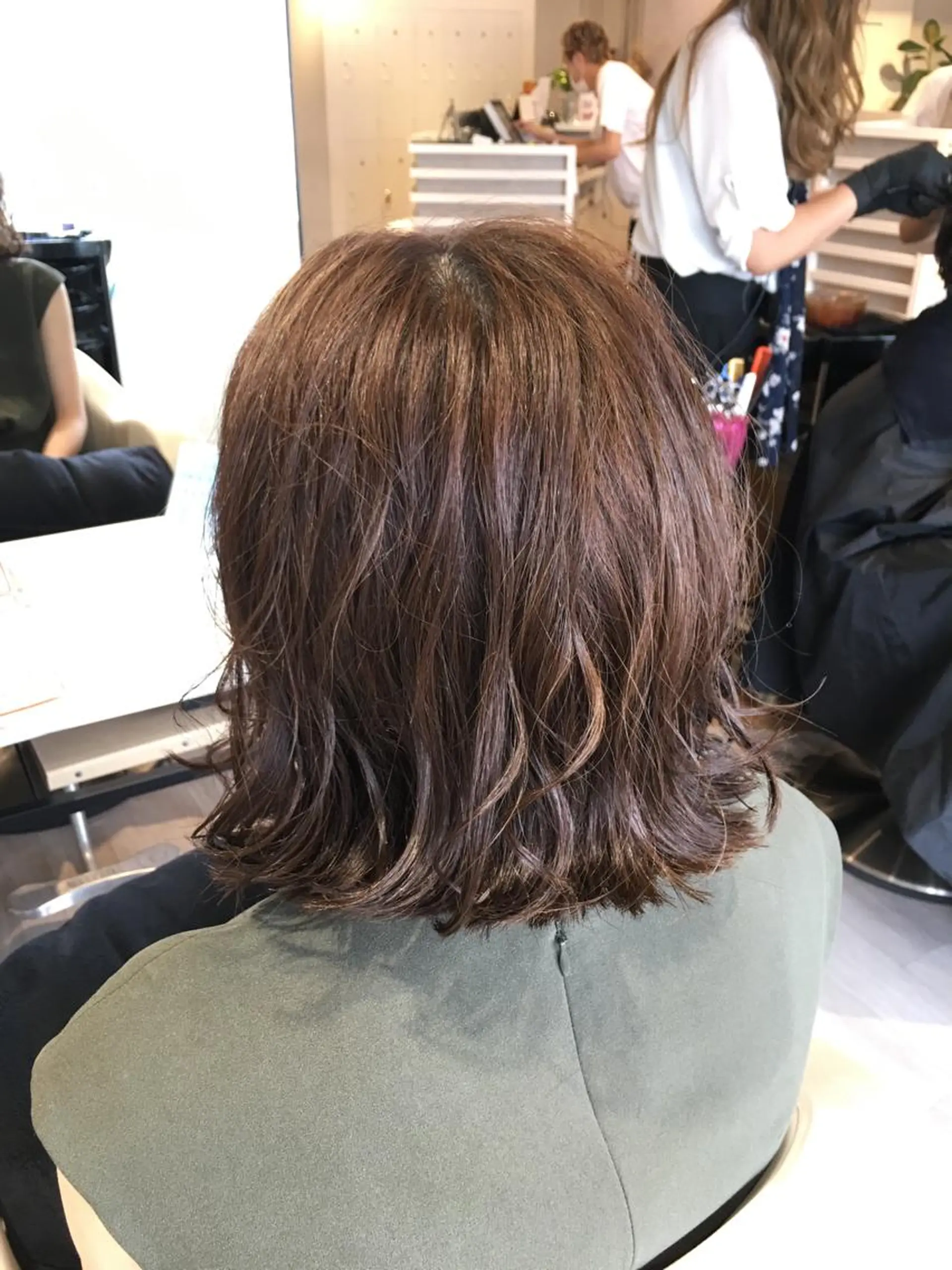 ミディアム カラー ヘアアレンジ HAIR STUDIO buzz所属・金子 富士のヘアスタイル