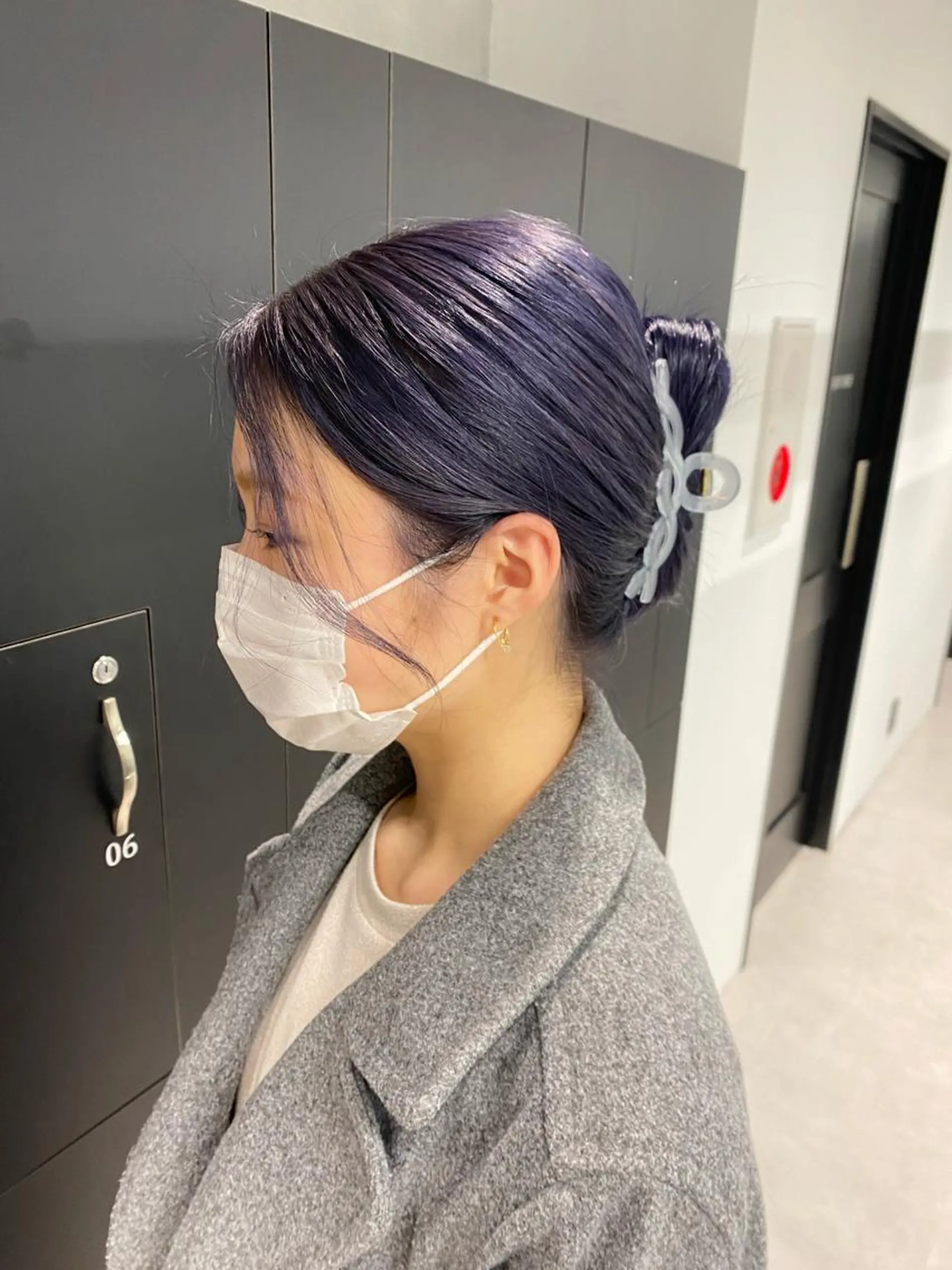ミディアム カラー ヘアアレンジ ブリーチ ブルーカラー ブルーバイオレット バイオレットカラー Rene'所属・💖当日予約⭕️ 💖純也のヘアスタイル