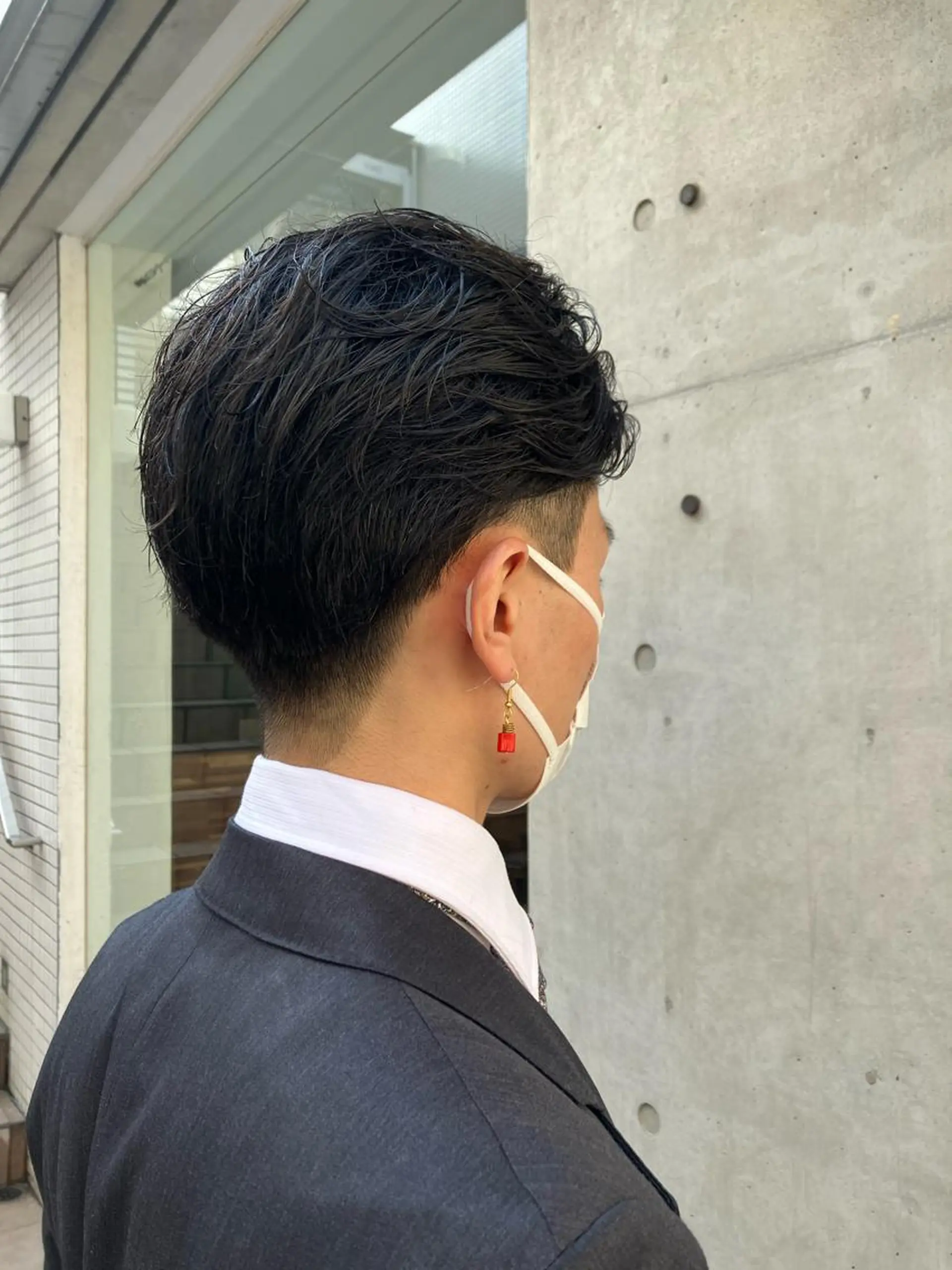 ショート パーマ メンズ パーマ ニュアンスカラー／ メンズ🌙久住綾香のヘアスタイル
