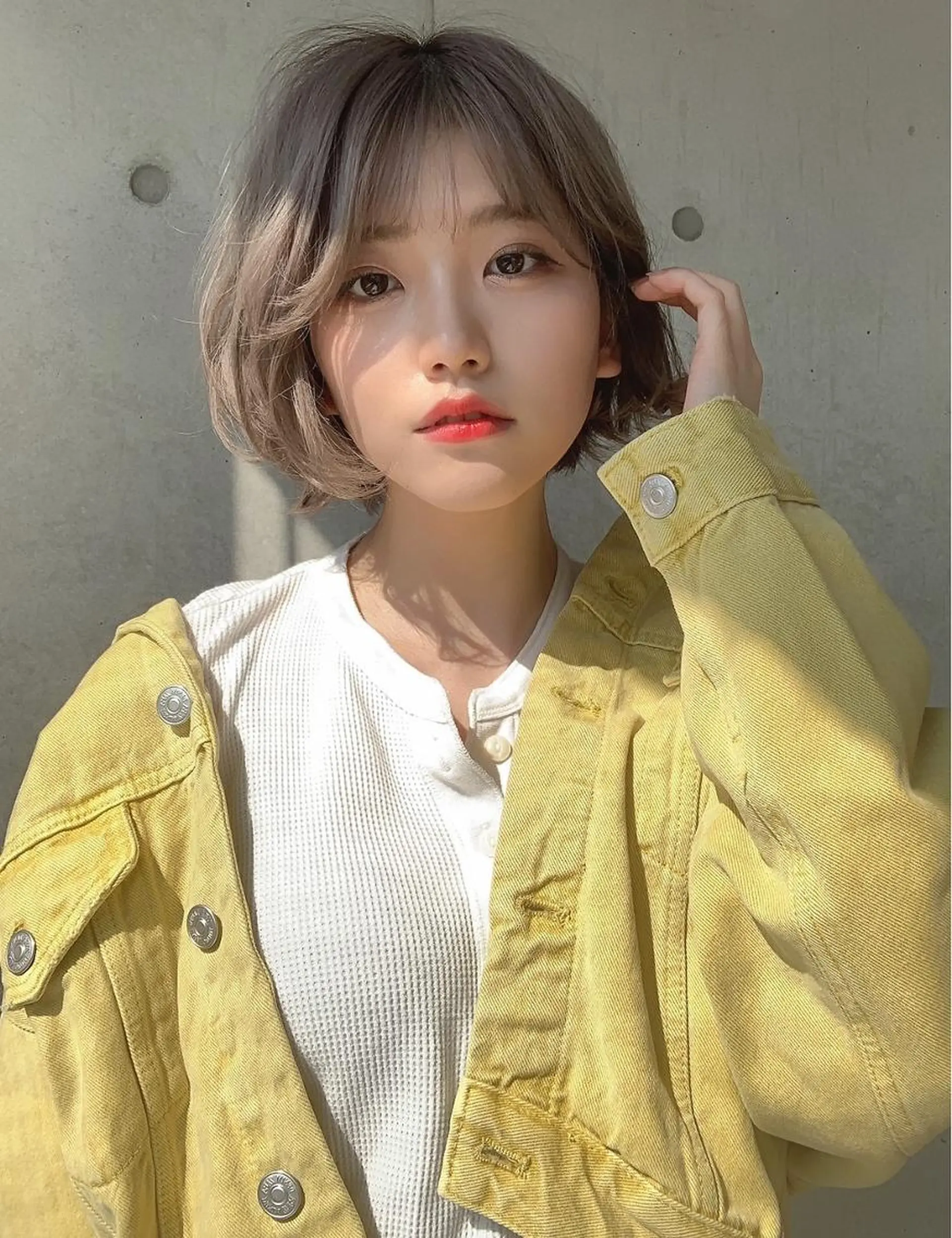 カラー 透明感ブラウン✖️ ボブ🤎ホウトのヘアスタイル