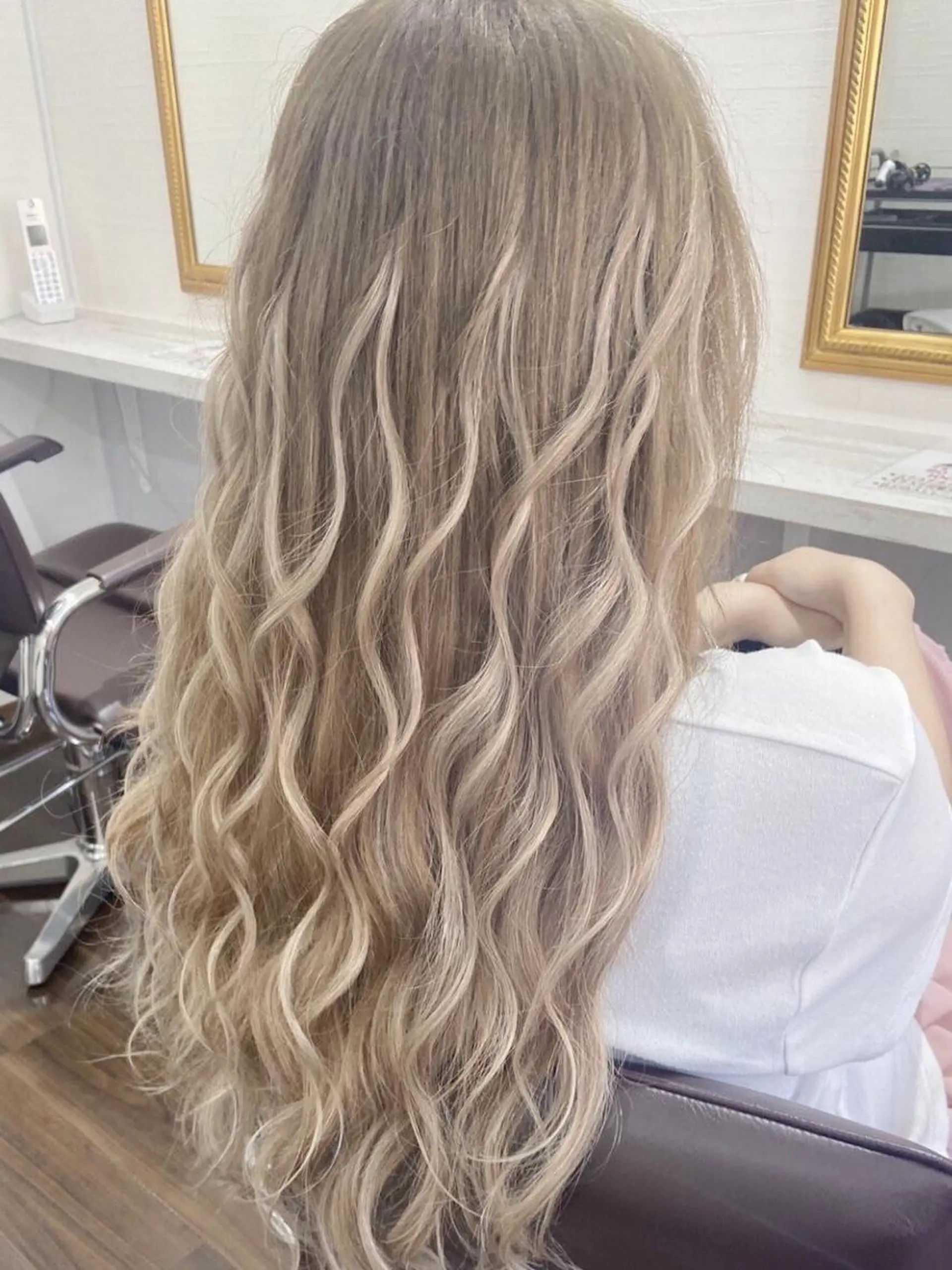 ロング カラー ヘアアレンジ レミーエクステ大阪 Device梅田のヘアスタイル