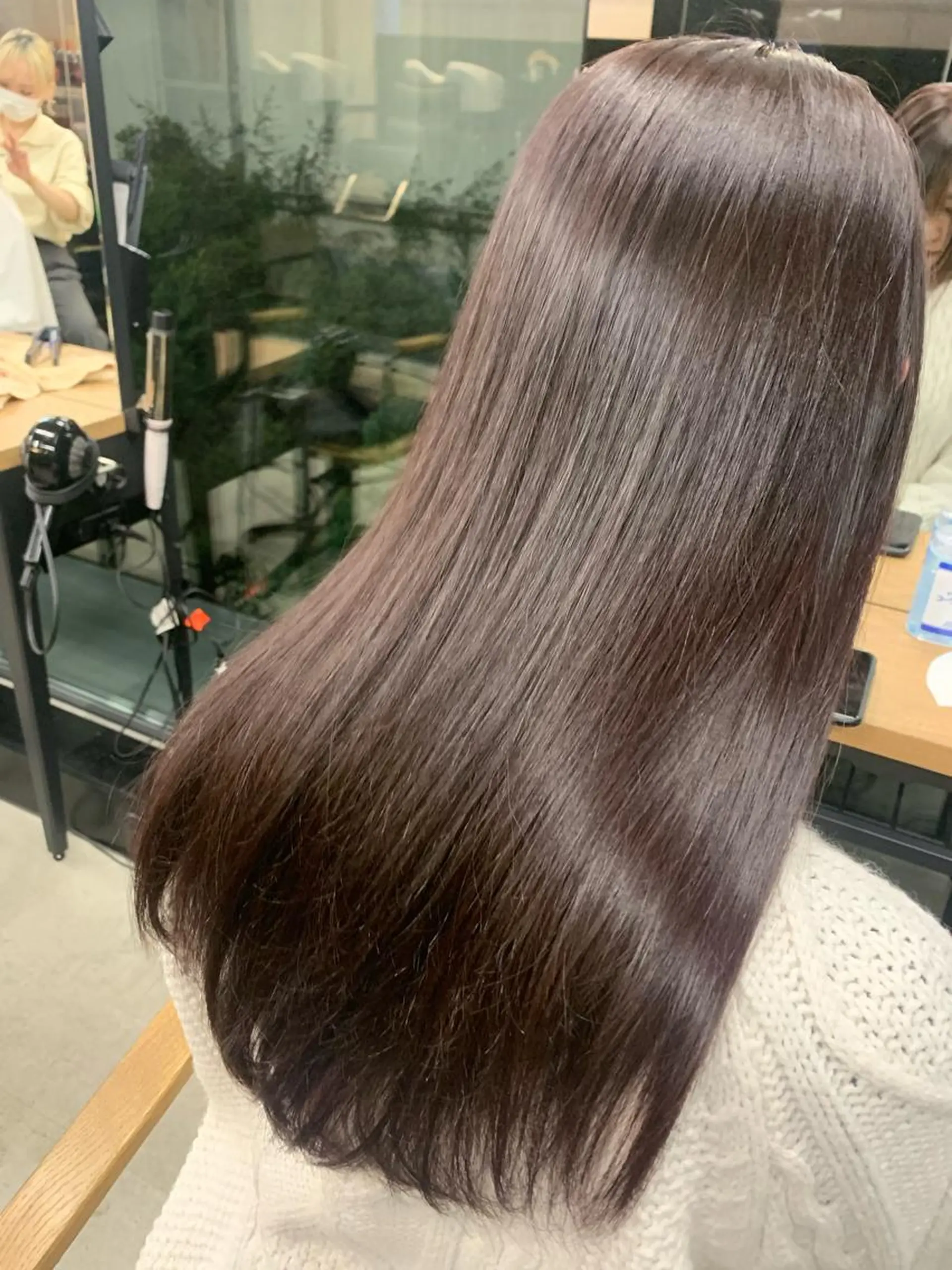 ロング 女性らしいモテヘア 韓国ヘアhikariのヘアスタイル