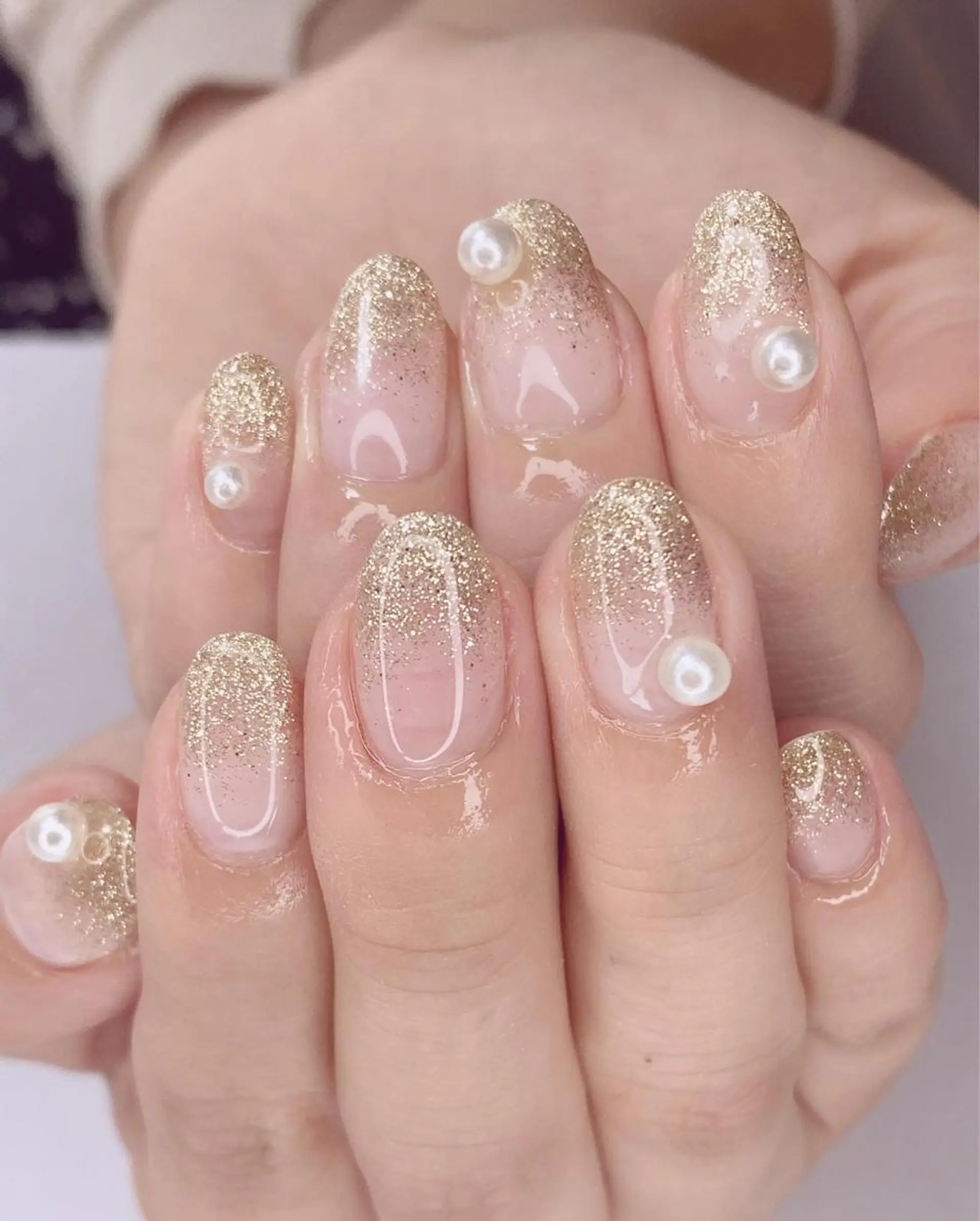 ネイル アートネイル オーロラネイル 桜ネイル クリアネイル ドット Nail Salon ertiのネイルデザイン