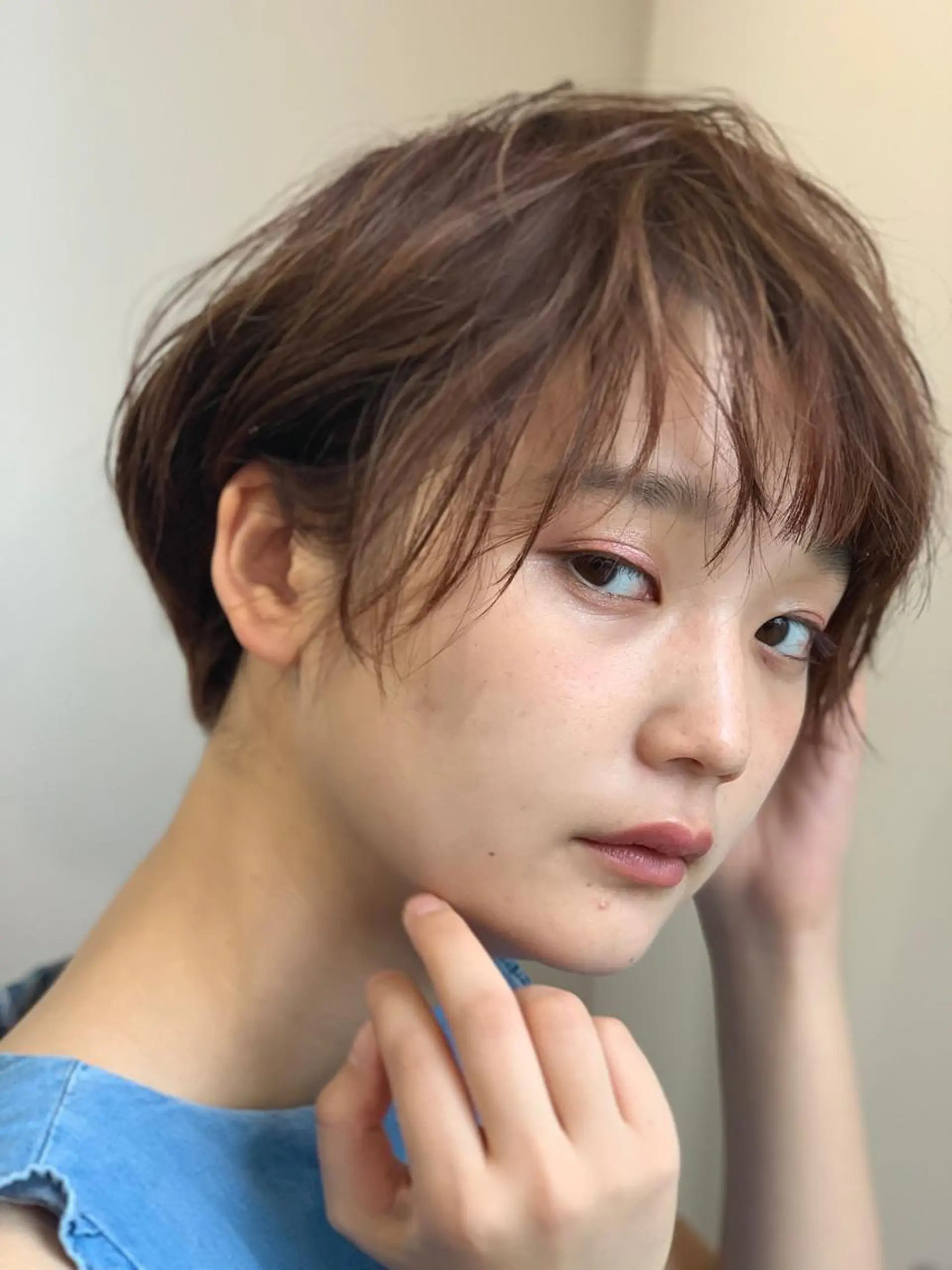 ショート カラー ヘアカラー 四ッ井 翔のヘアスタイル