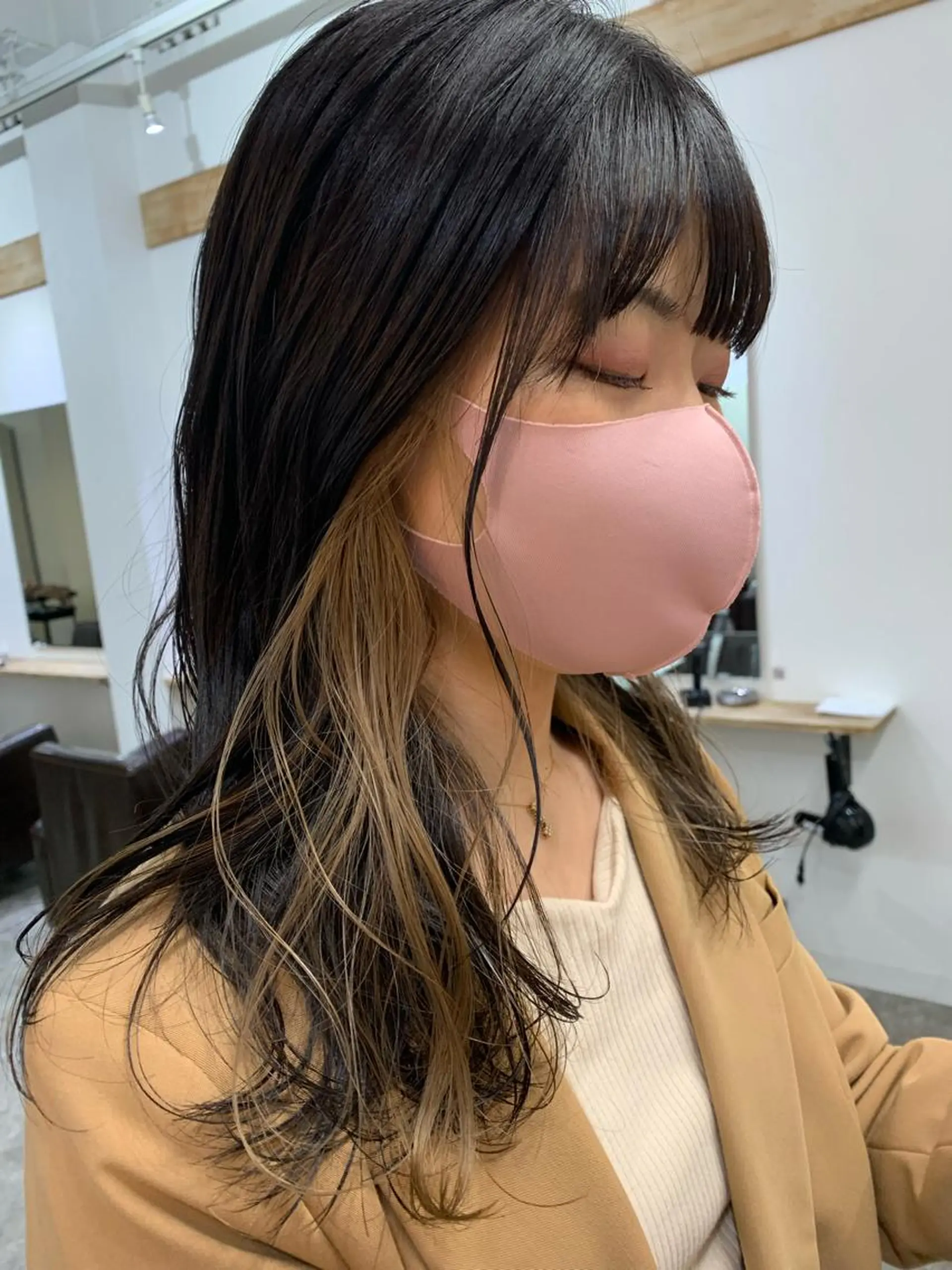 セミロング カット ヘアカラー トリートメント 東のりか/ハイトーン ブリーチカラー/ボブのヘアスタイル