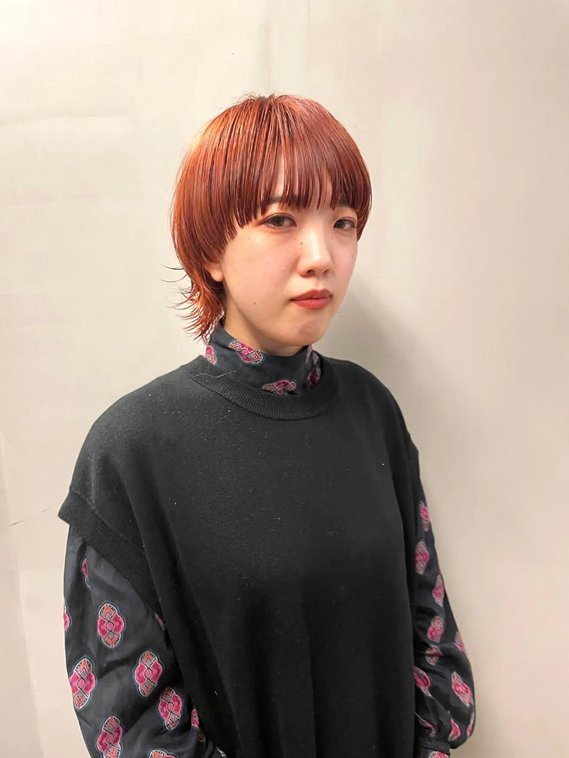 ショート カラー パーマ ヘアアレンジ メンズ キッズ ネイル マツエク・マツパ マッシュウルフ マッシュ メンズウルフカット シルバー ウルフカット カット ヘアカラー トリートメント tatsumi/ボブ ウルフ/レイヤーのヘアスタイル