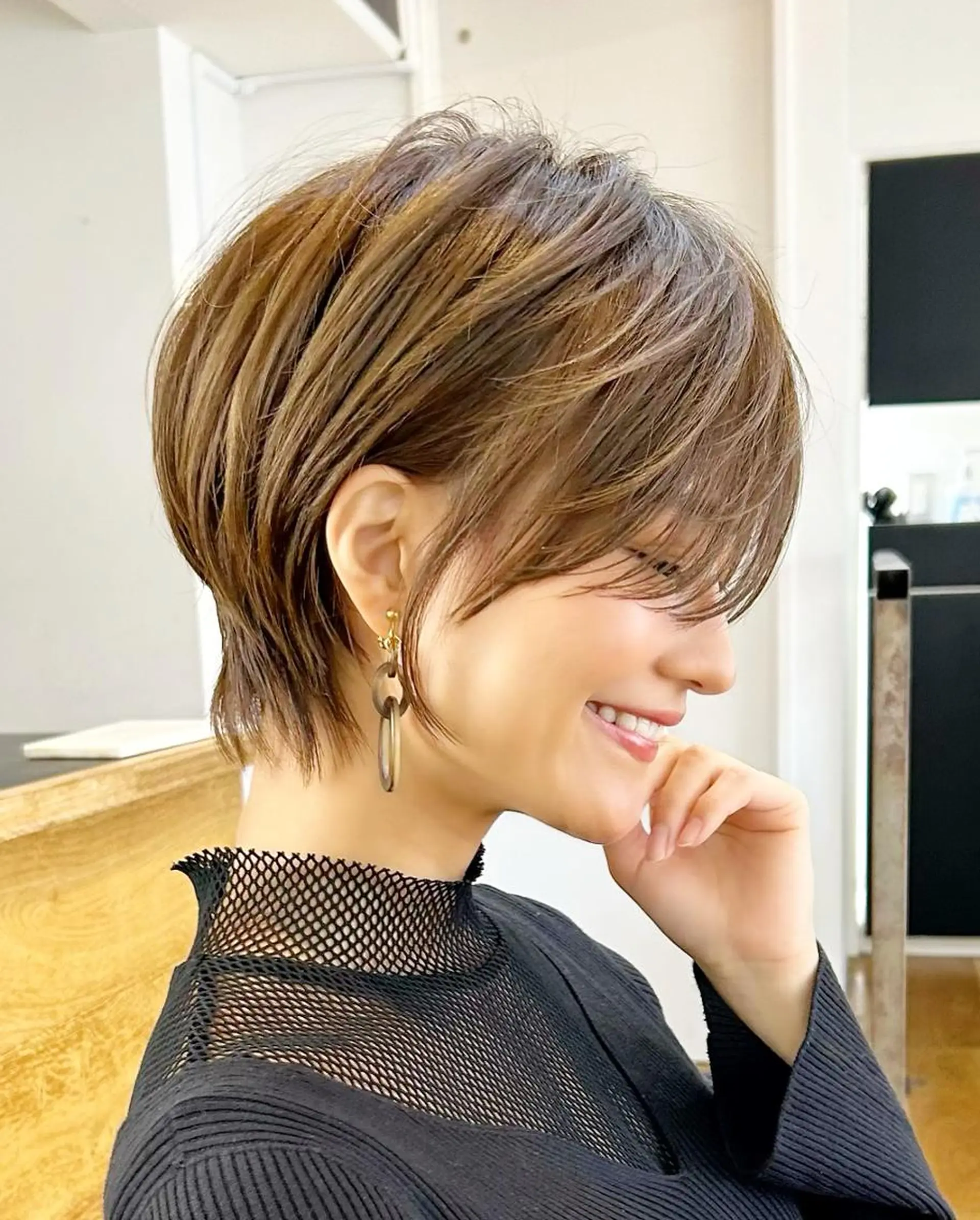 ショート カット トリートメント ioe 茶屋町のヘアスタイル