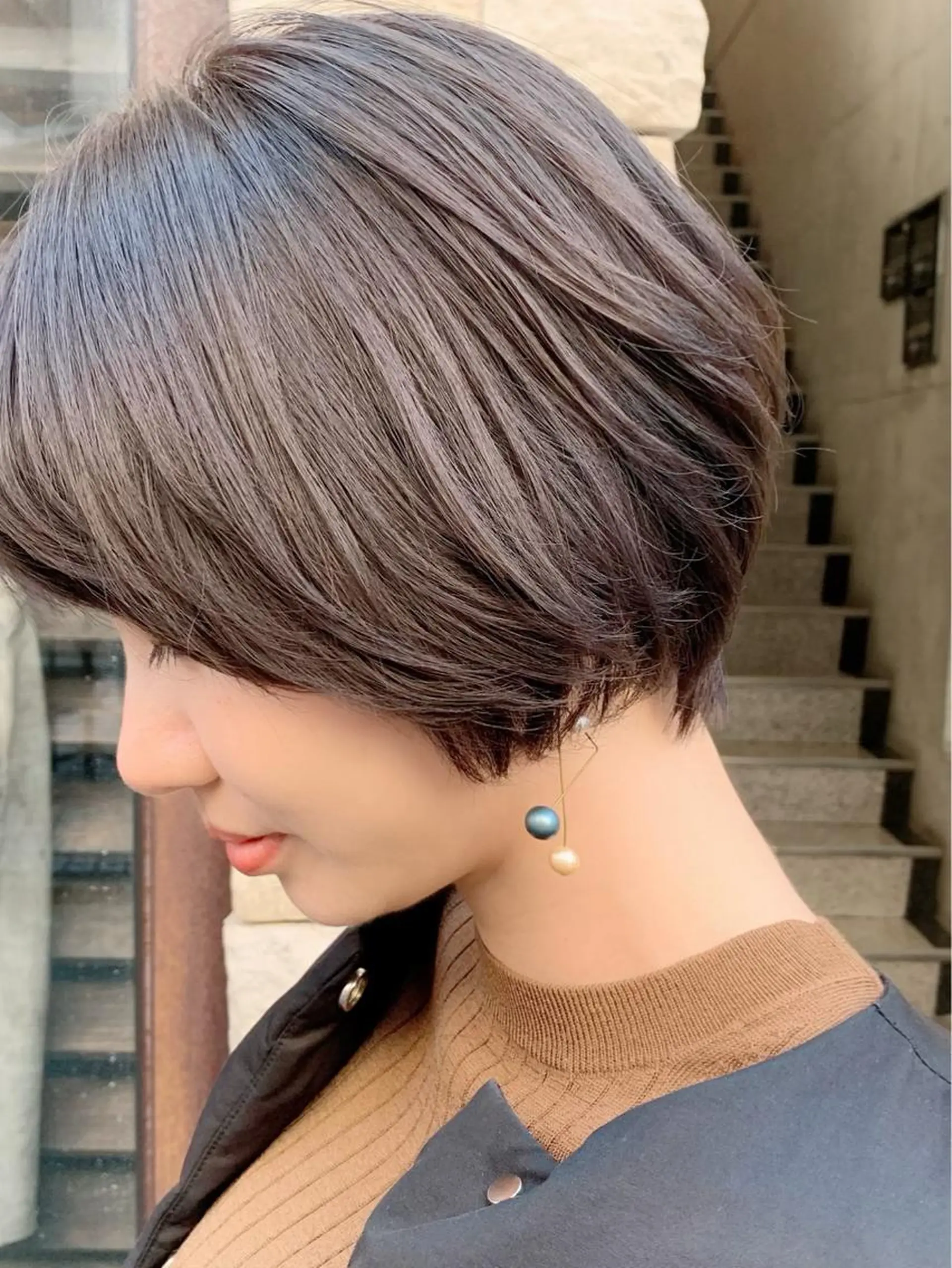 ショート カラー 透明感カラー ショートヘア EMANON天神所属・Hitomi Ezakiのヘアスタイル