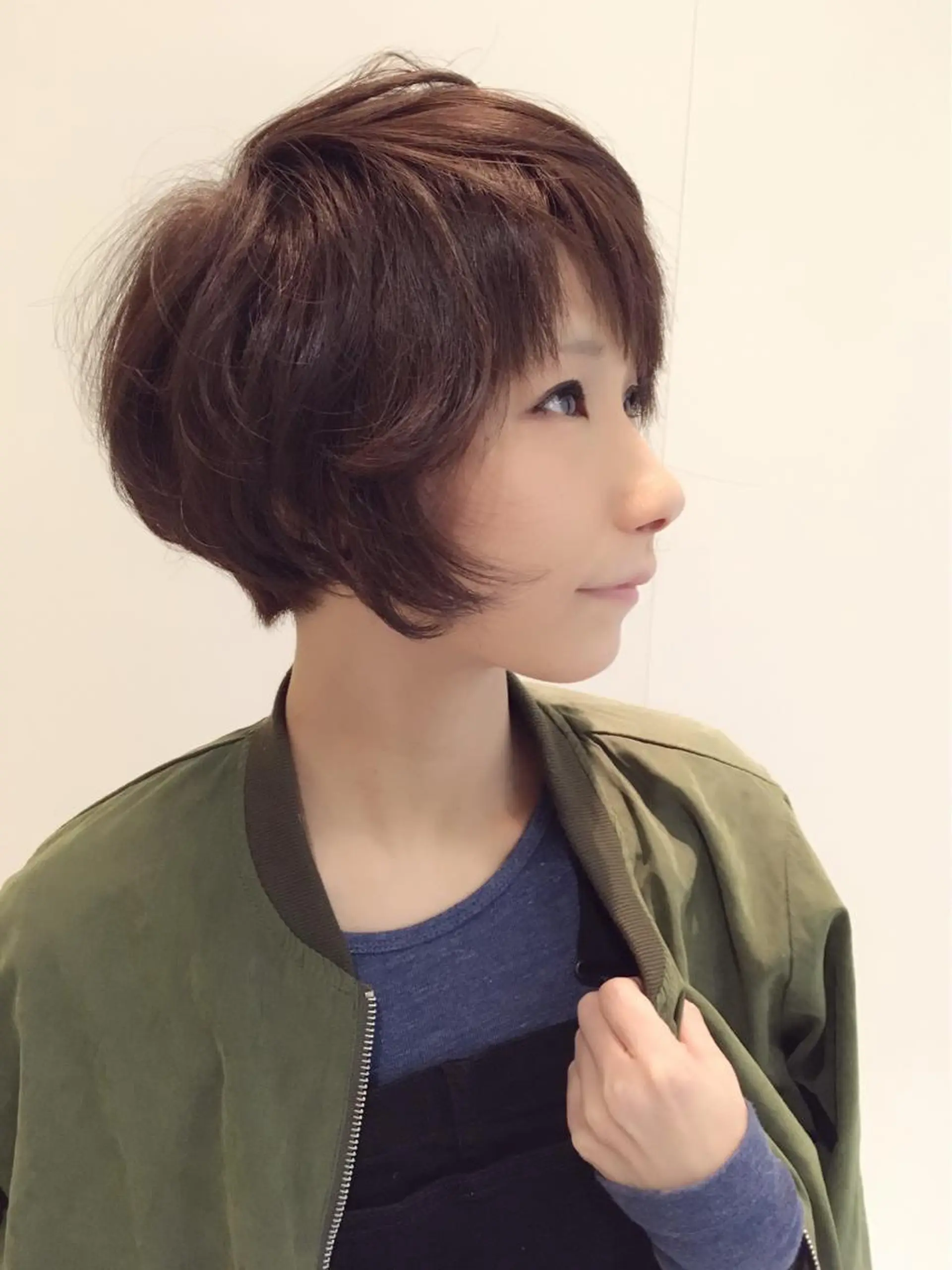 ショート カラー ショートボブ ボブ ショートヘア 田中 奈布のヘアスタイル