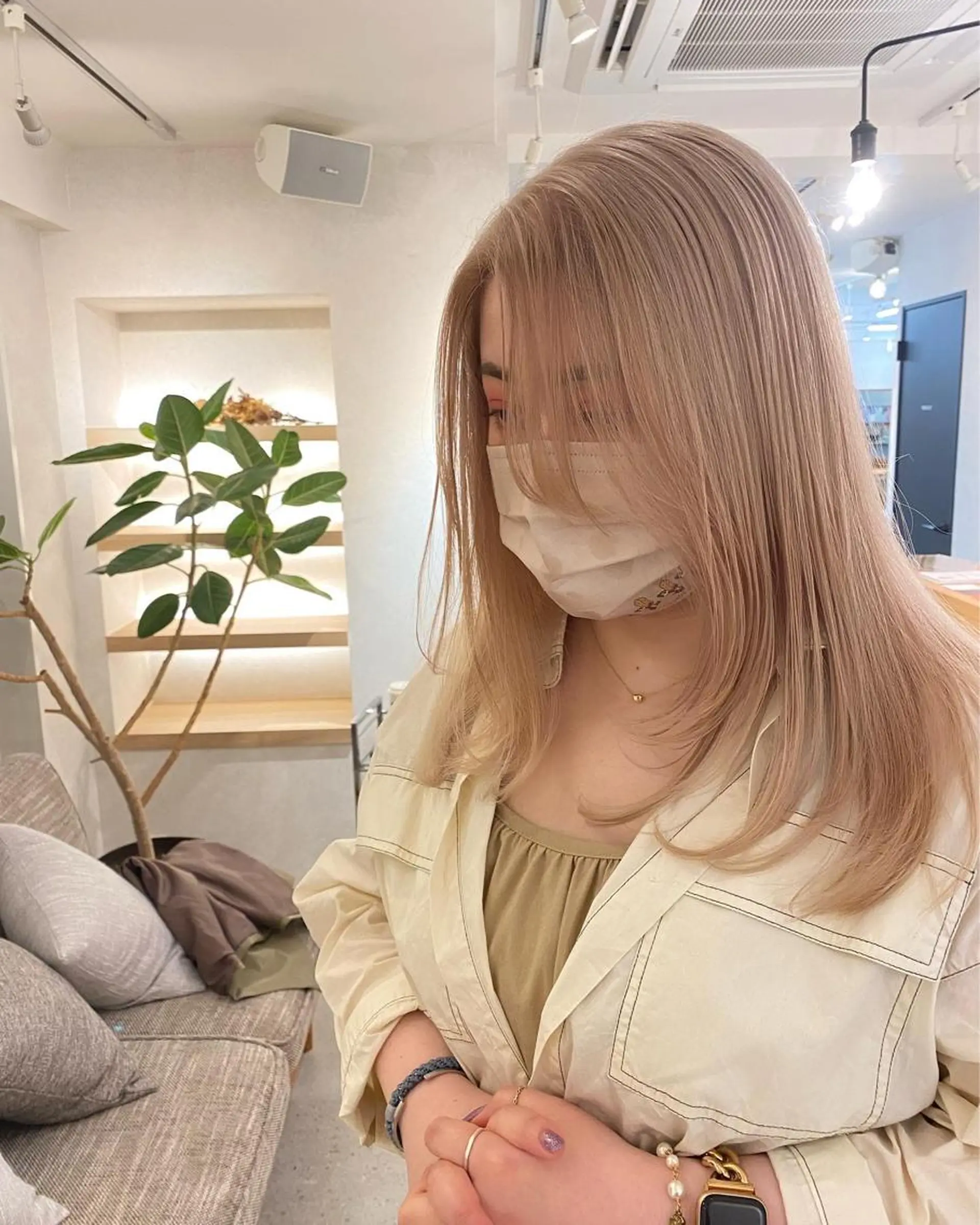 セミロング カラー ヘアカラー トリートメント formage 福岡佳祐のヘアスタイル