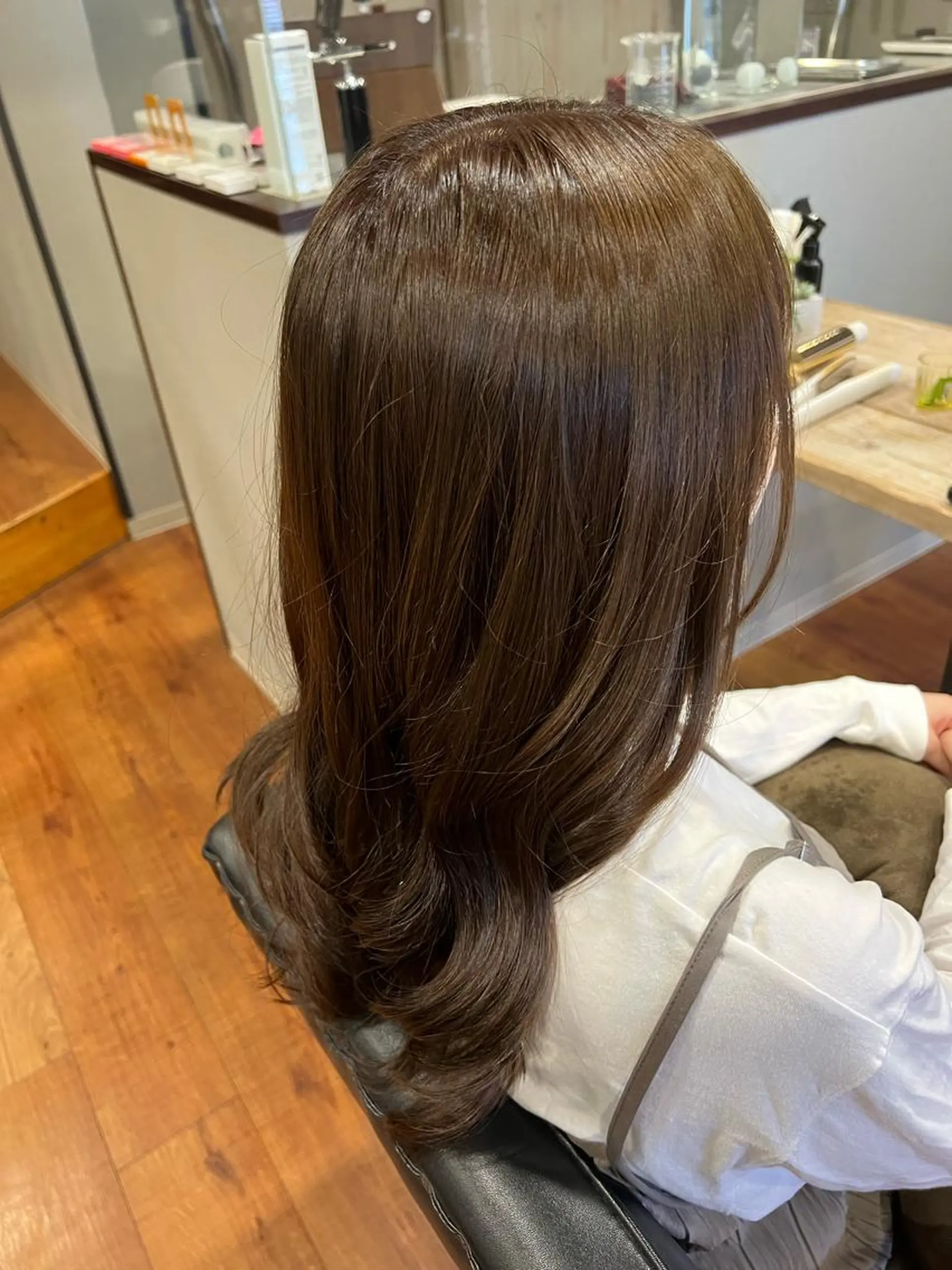 カラー ベージュカラー 透明感カラー カット ヘアカラー 愛乃 εїз⟡.·*.のヘアスタイル