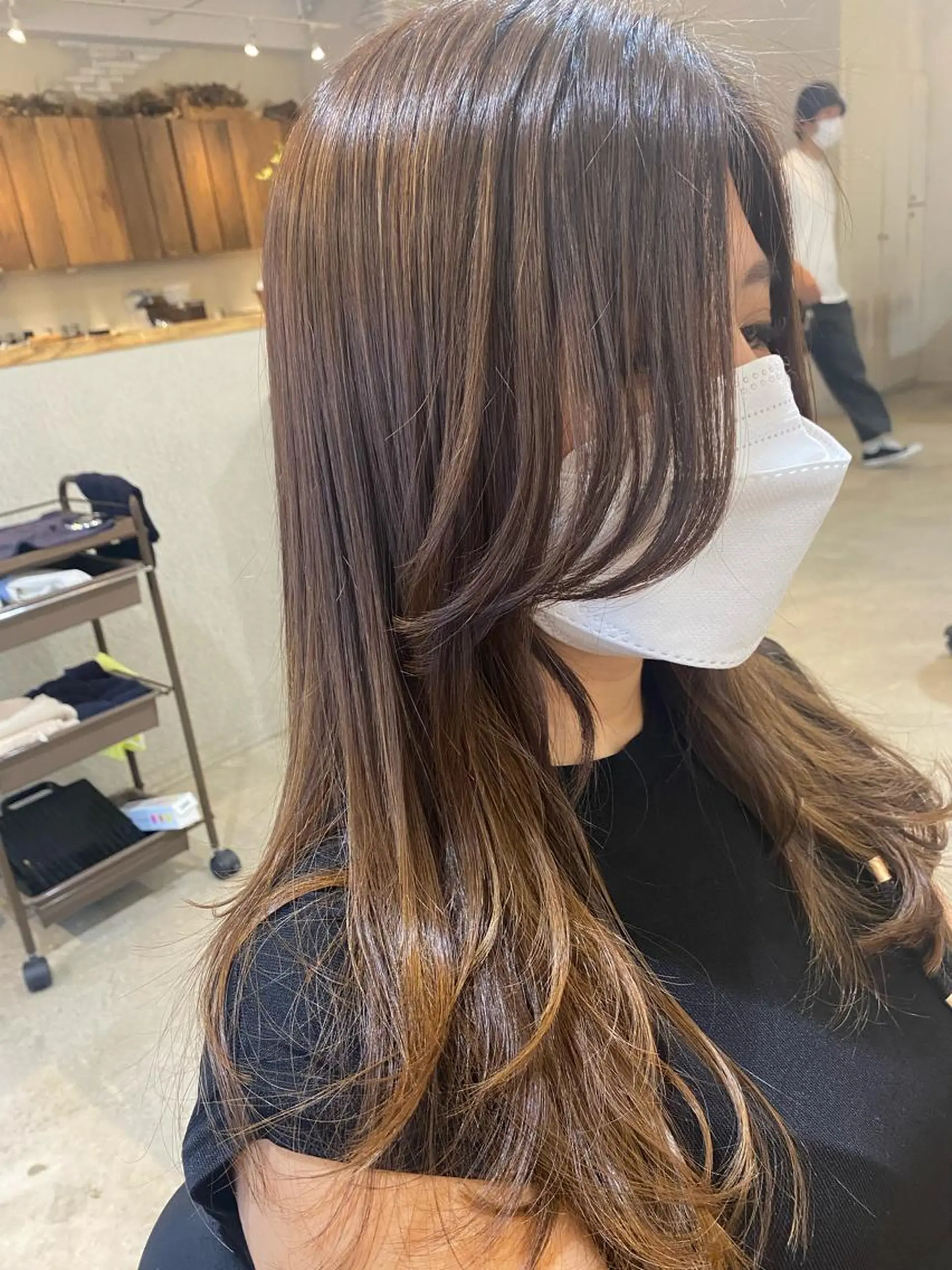 ロング ロング サイドバング カット cassette.所属・名古屋カットモデル Ayanoのヘアスタイル