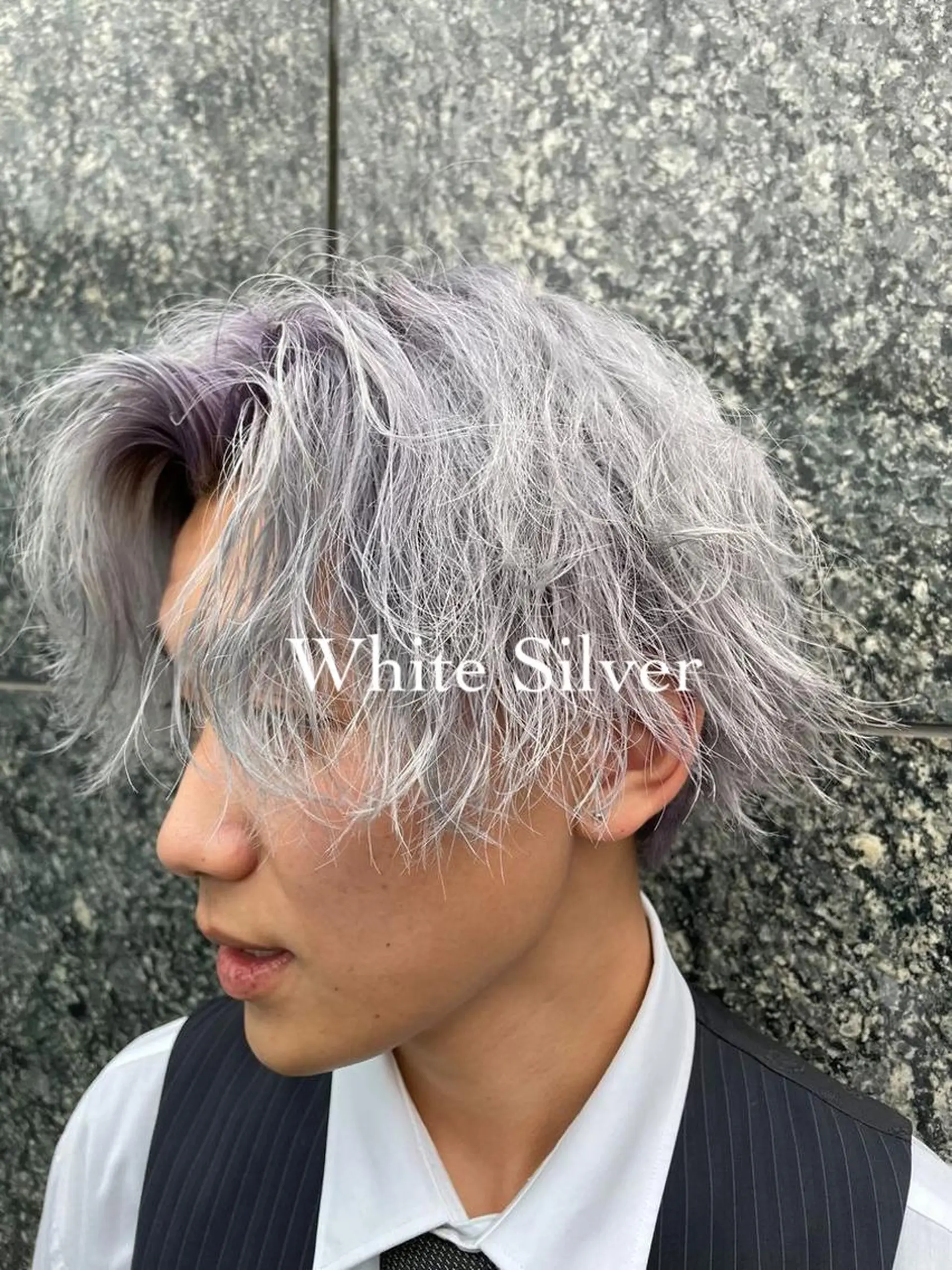 メンズ _WHITE難波店[アンダーバーホワイト]所属・難波/艶カラー/ 韓国風/中村嘉秀のヘアスタイル