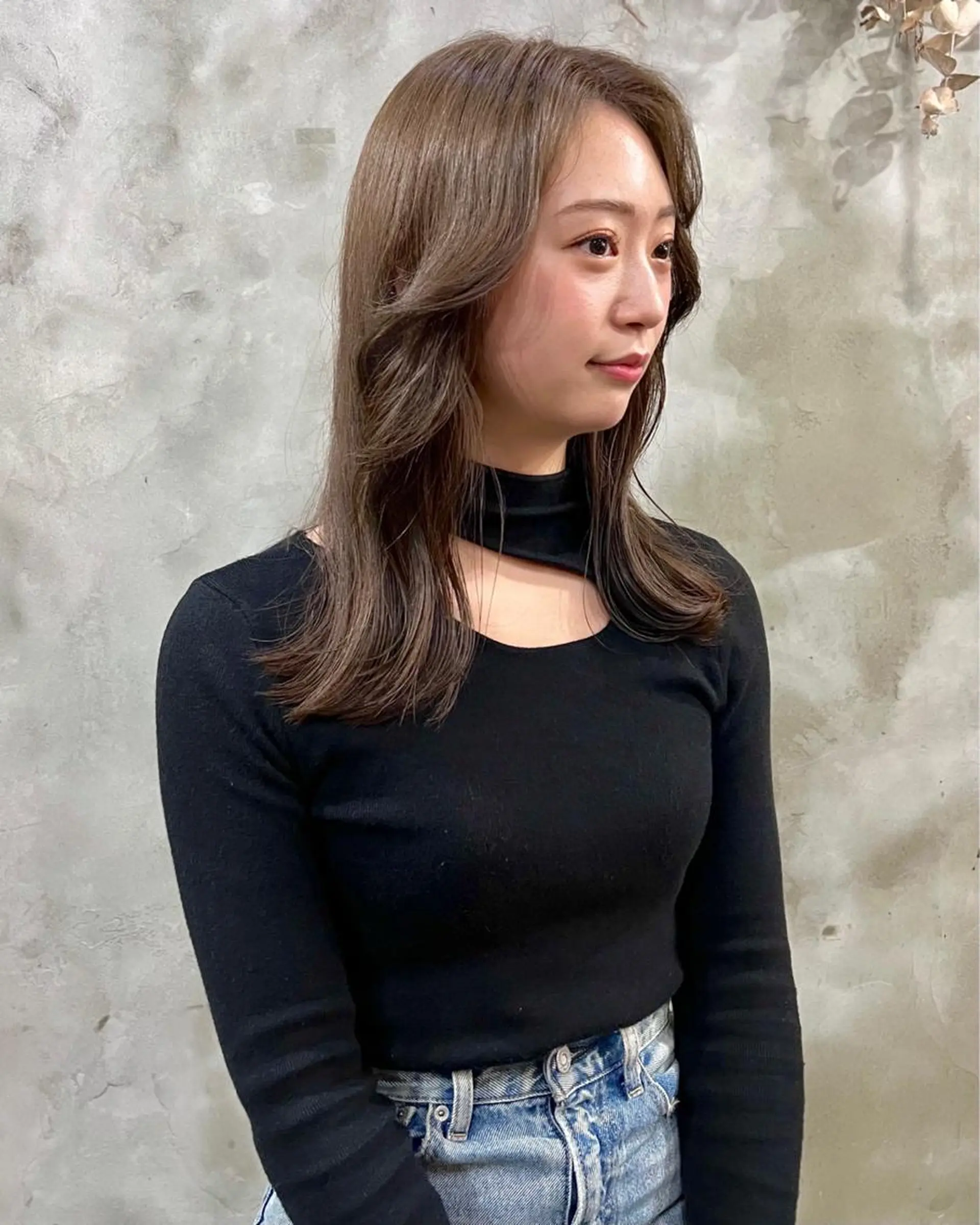 ロング カラー カット ヘアカラー トリートメント 木村陸弥 透明感/赤み消しのヘアスタイル