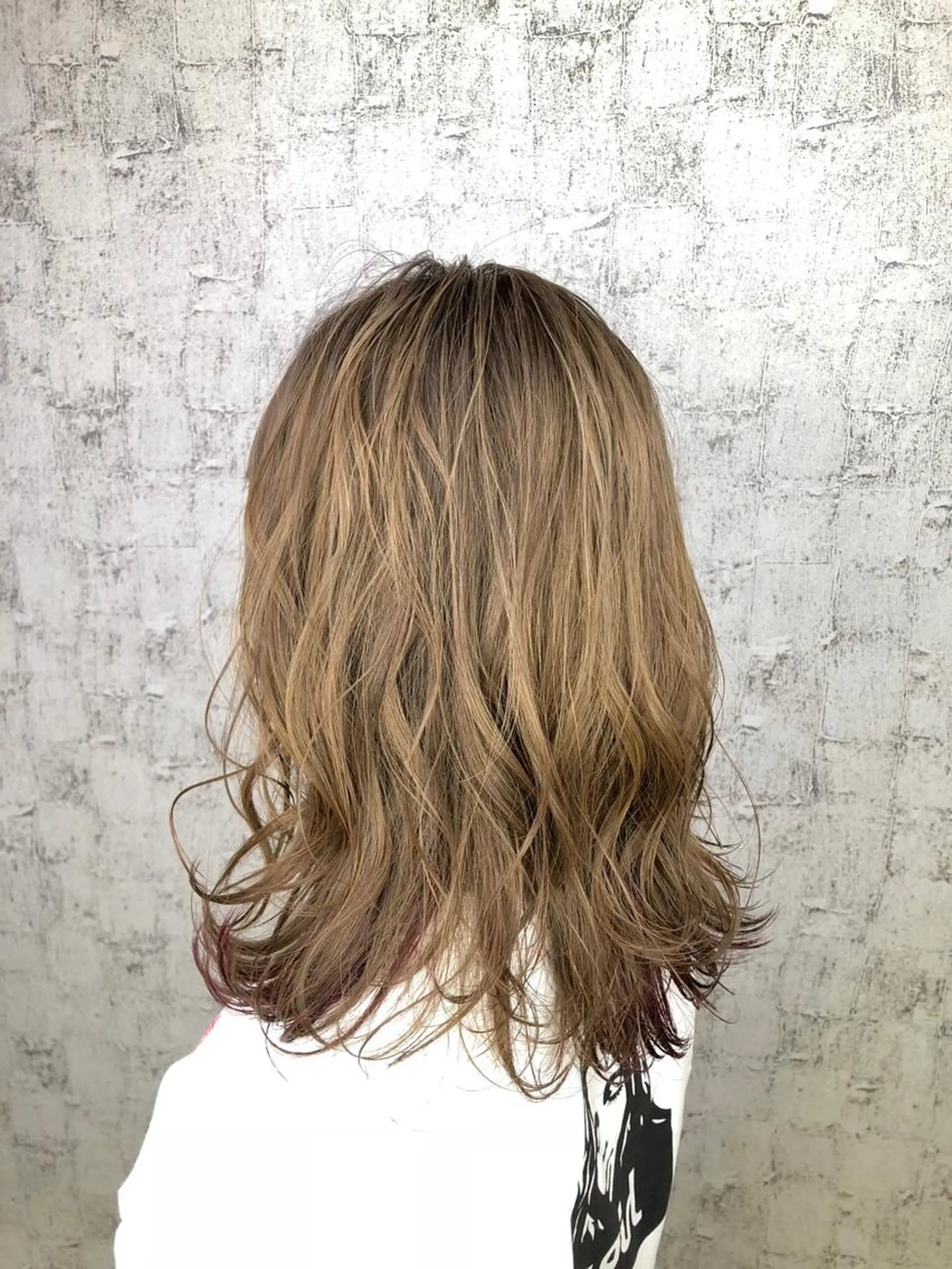 ミディアム カラー ブリーチ イルミナカラー 透明感カラー✨ツヤ髪 廣畑昌志のヘアスタイル