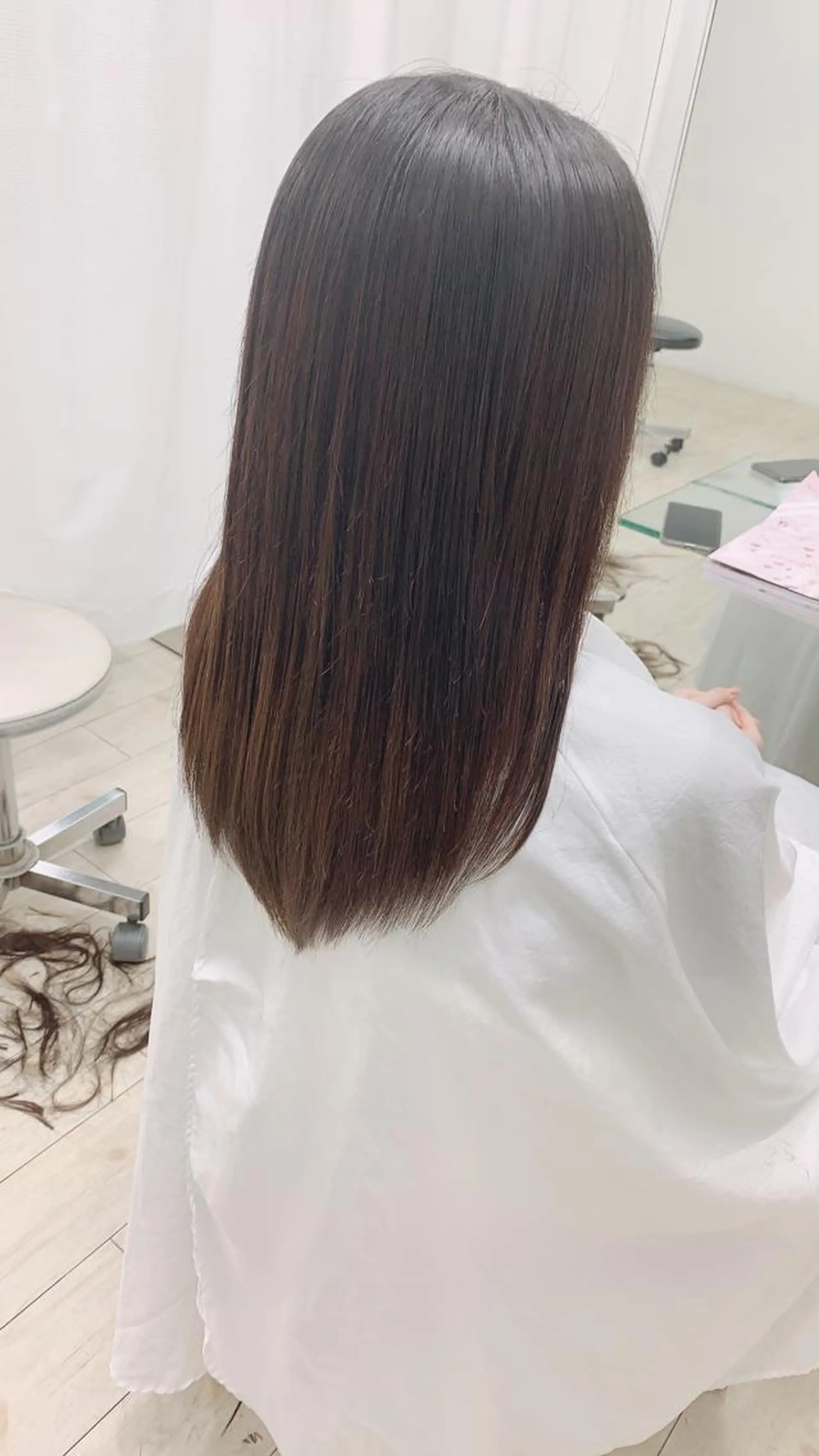 セミロング カラー パーマ ヘアアレンジ メンズ ストレートパーマ 🤍❄️水田 美雪❄️🤍のマツエク・マツパデザイン