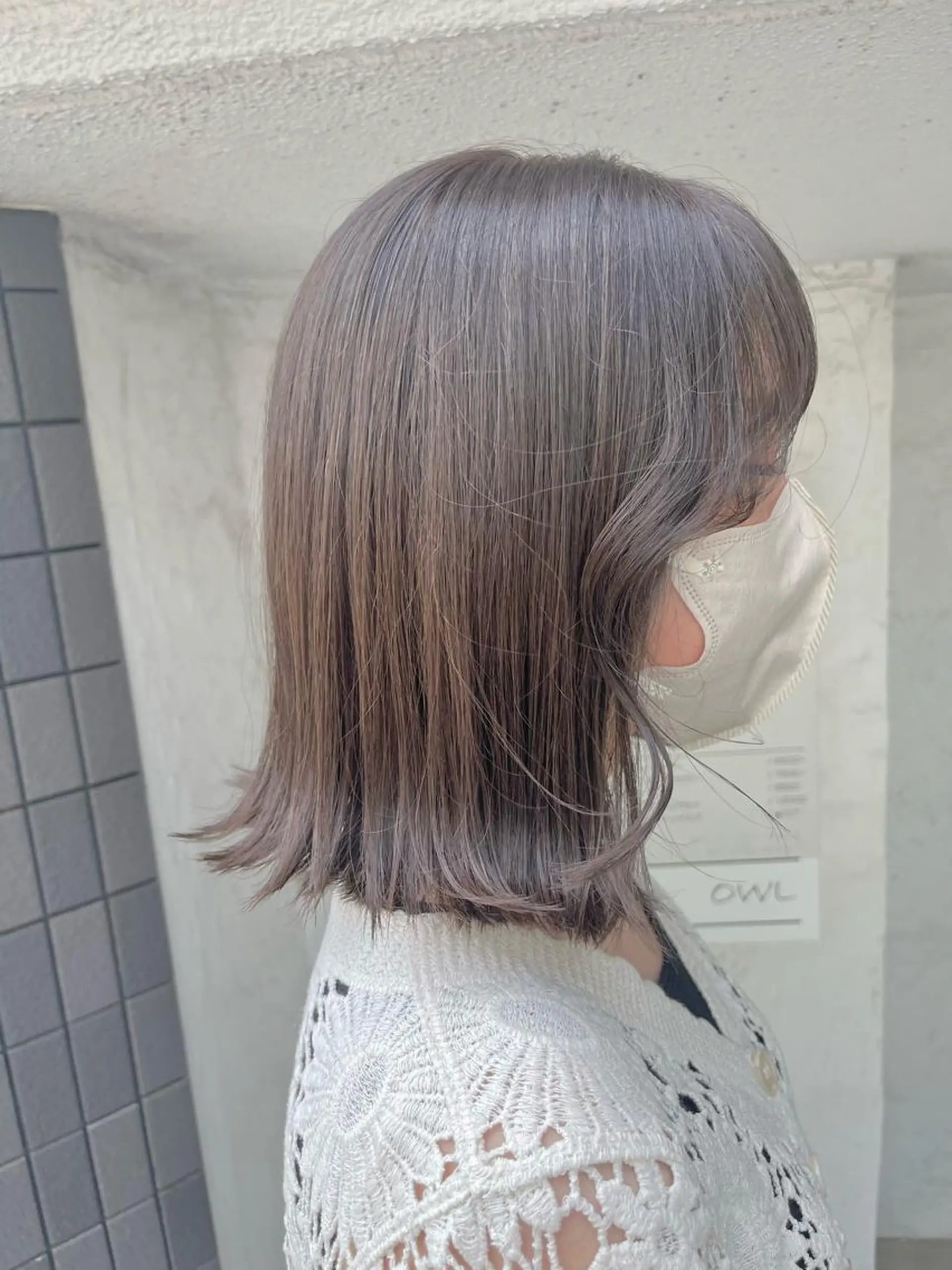 カラー ベージュカラー ブリーチ ブリーチなしカラー FUJINO RYOのヘアスタイル