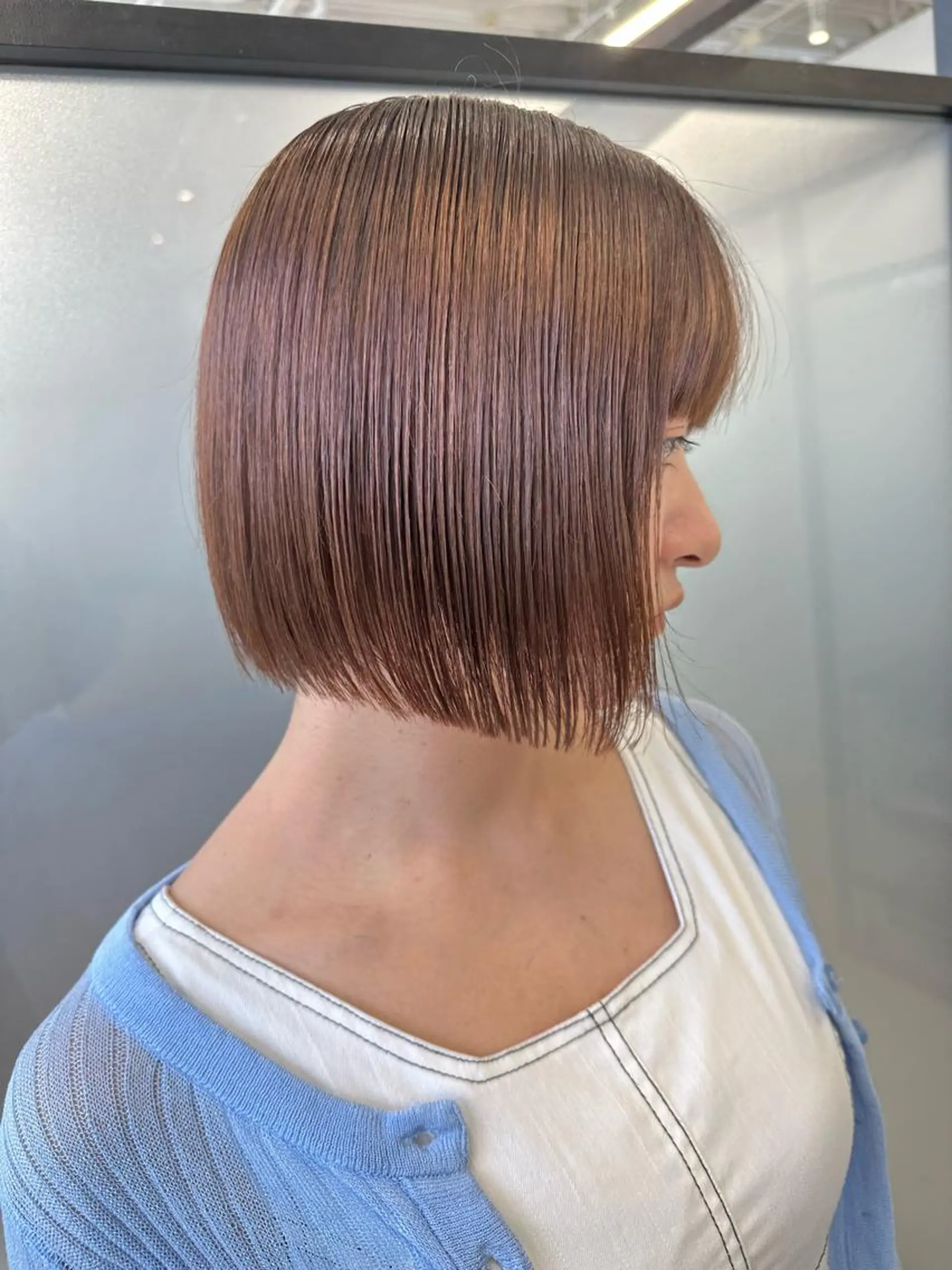ショート SALOWIN心斎橋Suite店所属・ブリーチ毛にもできる 縮毛矯正OJIROのヘアスタイル