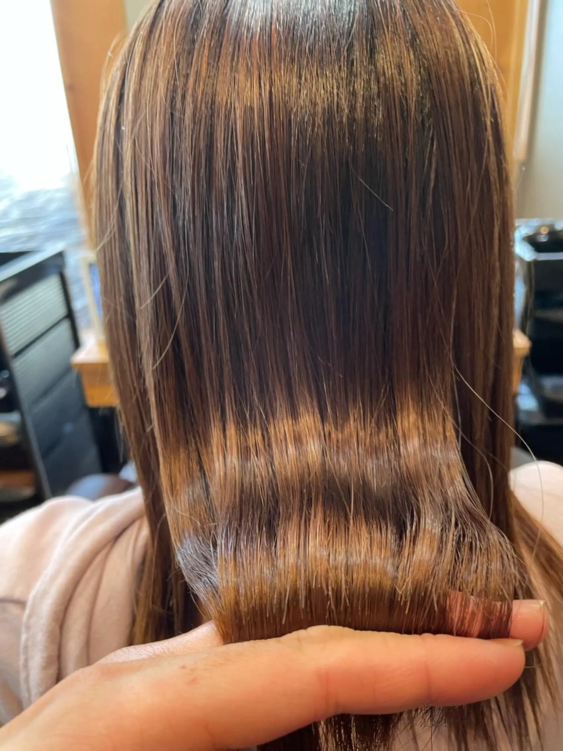 ミディアム 縮毛矯正 FLAGS YAMATOのヘアスタイル
