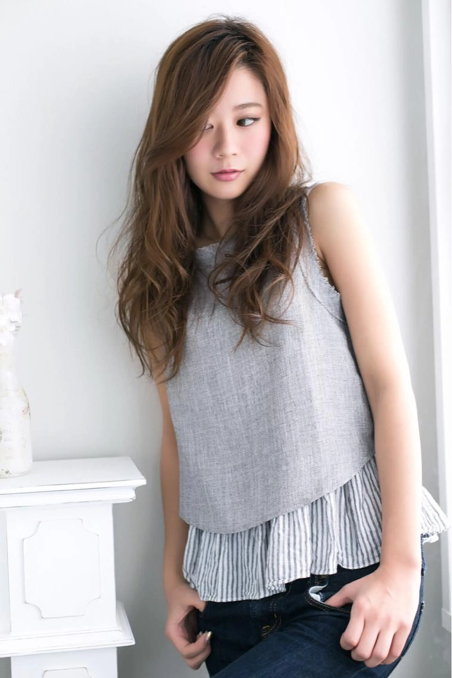 ロング 島田 竜輔のヘアスタイル