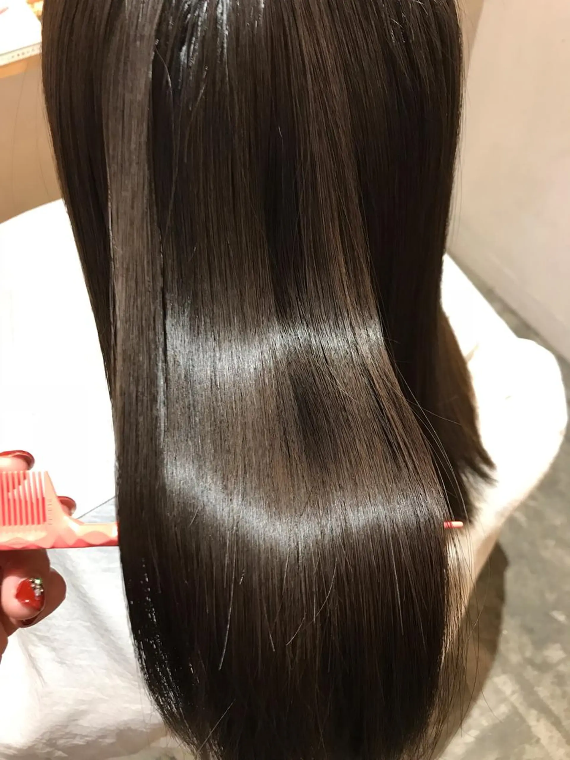 ロング カラー 髪質改善×矯正🫧 韓国ヘアasamiのヘアスタイル