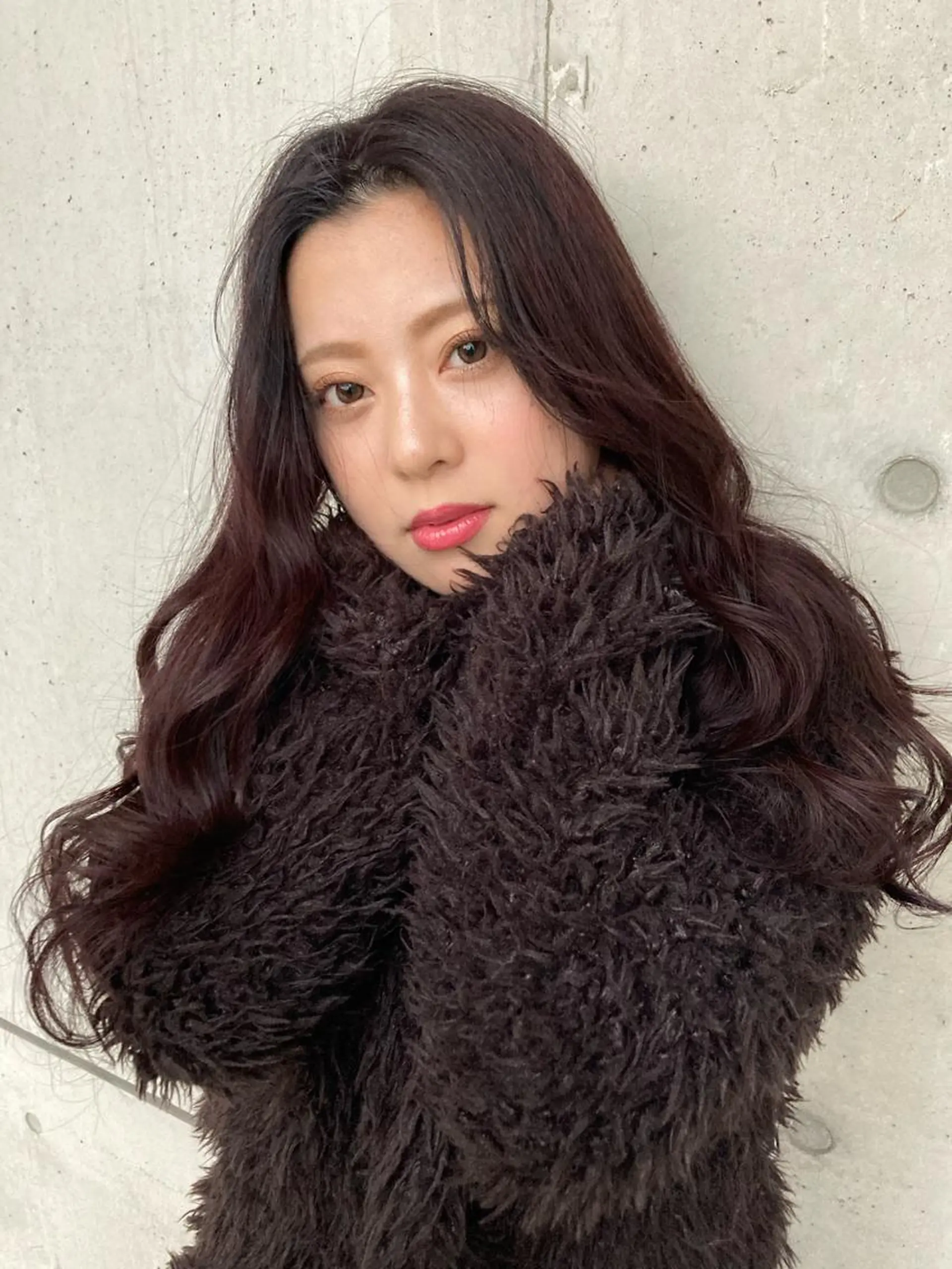 ロング ヘアカラー 梅山 美侑のヘアスタイル