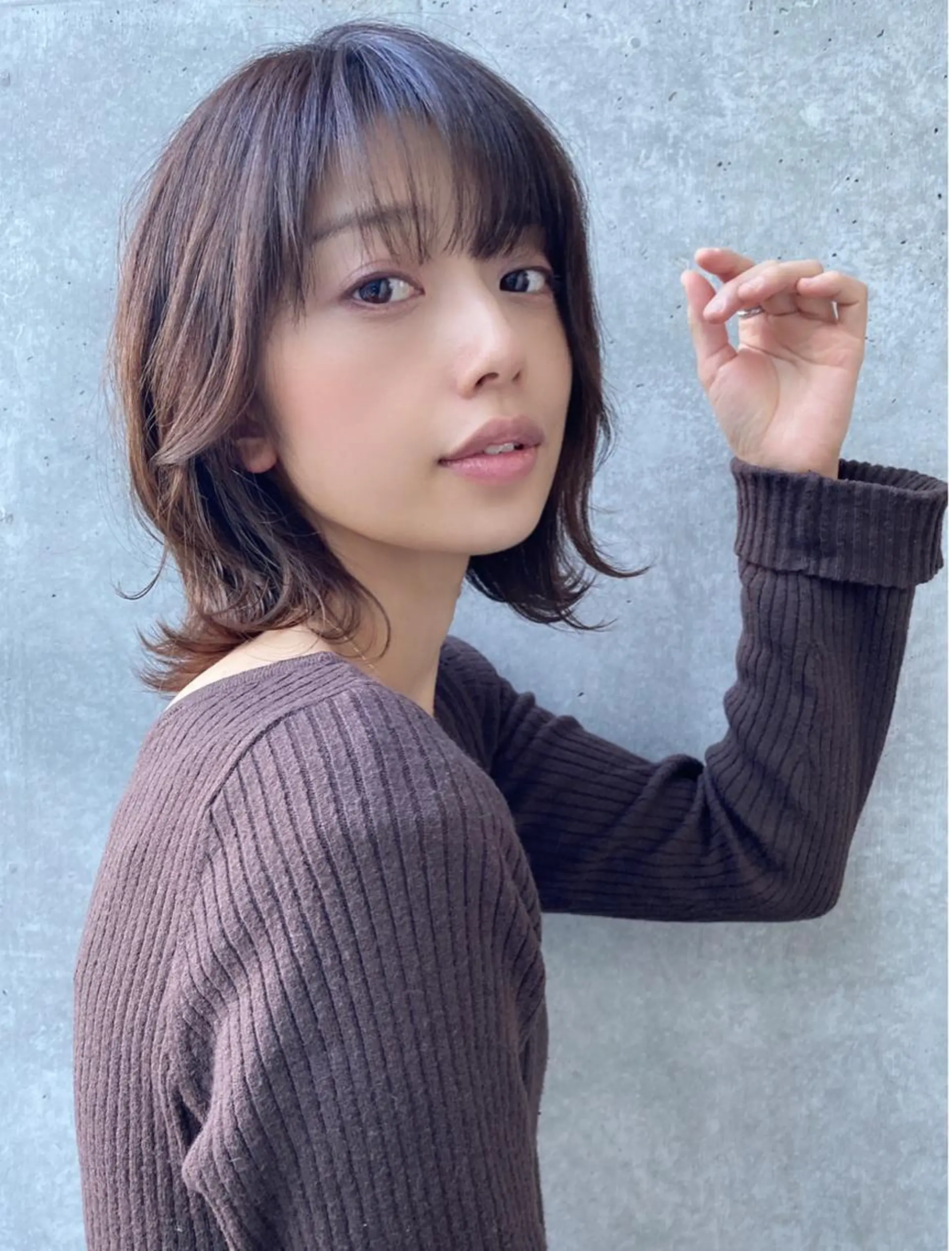 ミディアム くびれヘア カット ヘアカラー トリートメント youres hair 髪質改善トリートメント&ヘッドスパ　恵比寿本店【ユアーズ ヘア】所属・愛されヘア♪ 大森春奈のヘアスタイル