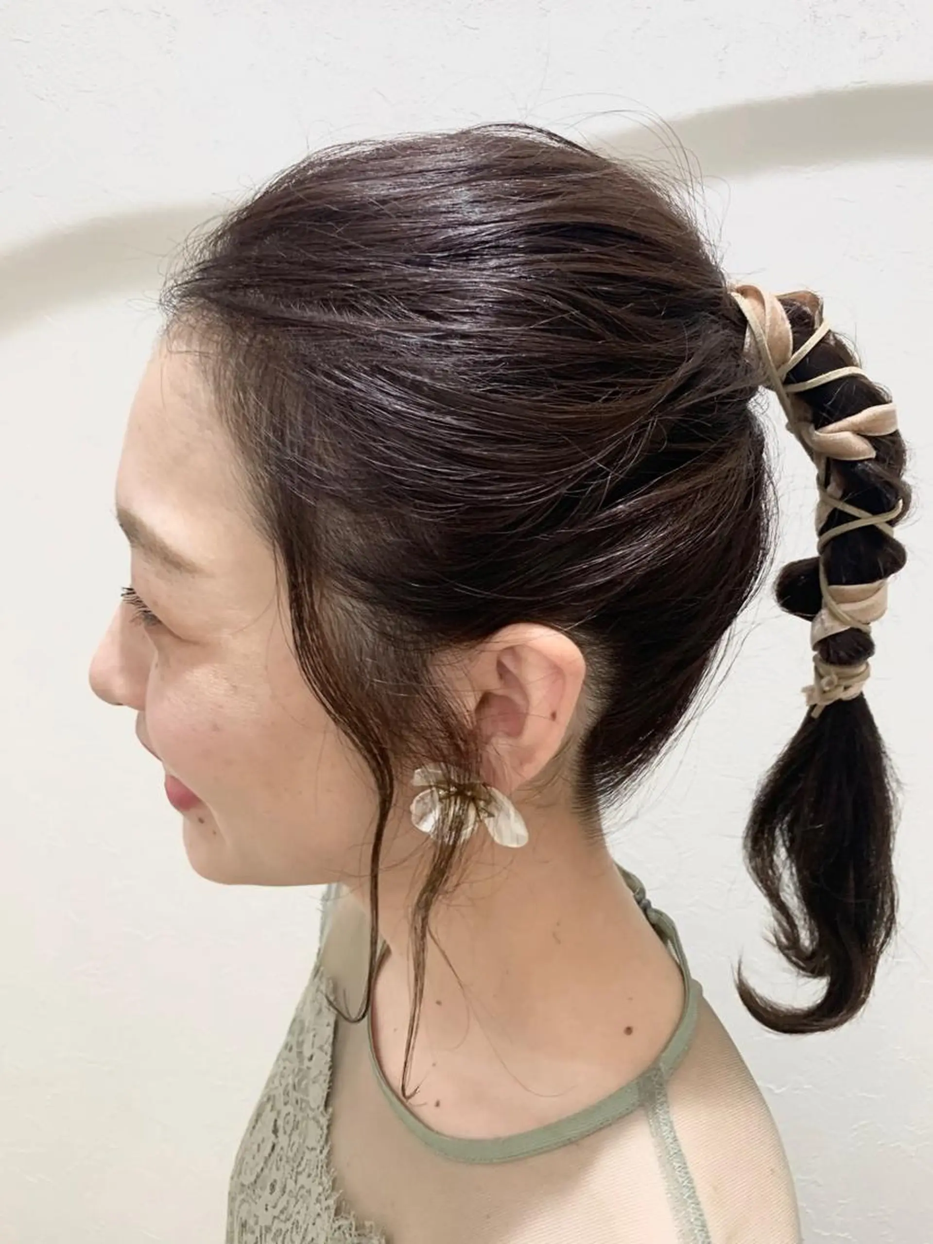 セミロング ヘアセット 佐藤 美咲のヘアスタイル