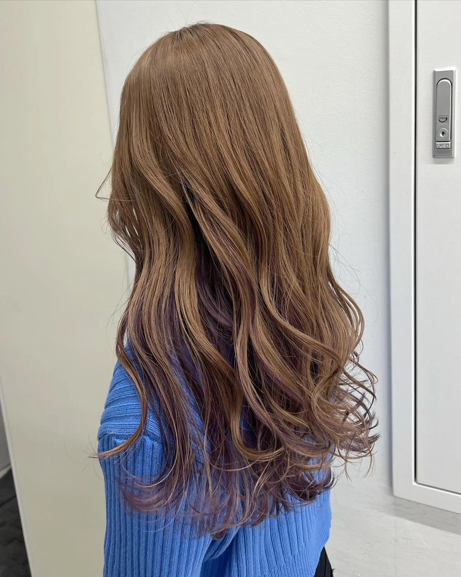 カラー アディクシーカラー バレイヤージュ ブリーチ ダブルカラー グラデーションカラー ヘアカラー トリートメント 【公式】amble luxe池袋東口♻️のヘアスタイル