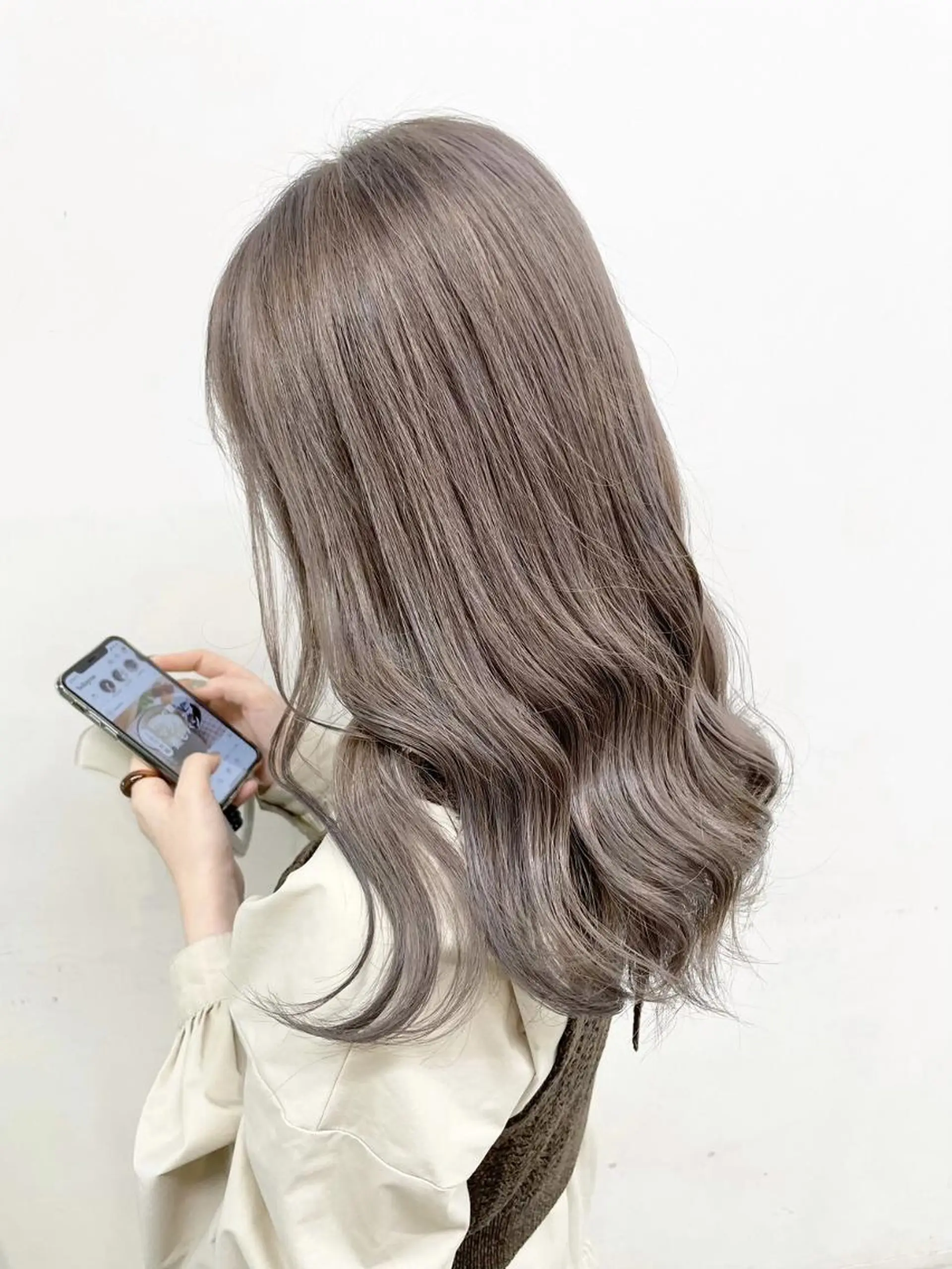 カラー セミロング カット ヘアカラー ヘアセット 🦋肌馴染み抜群 ダブルカラー🦋のヘアスタイル