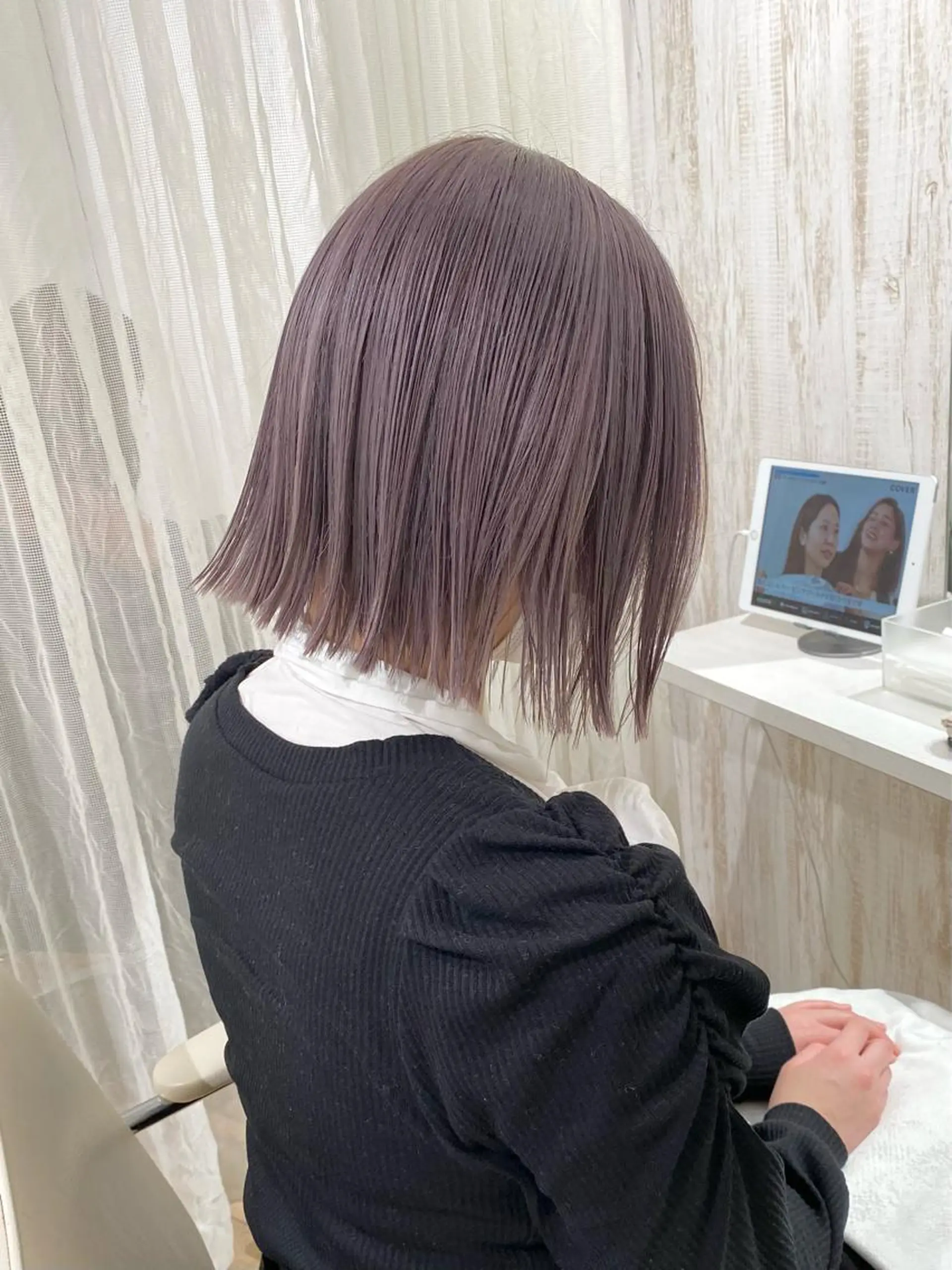ショート カラー シールエクステ ブリーチ ケアブリーチ ダブルカラー ハイライトカラー  渡部 妃月のヘアスタイル