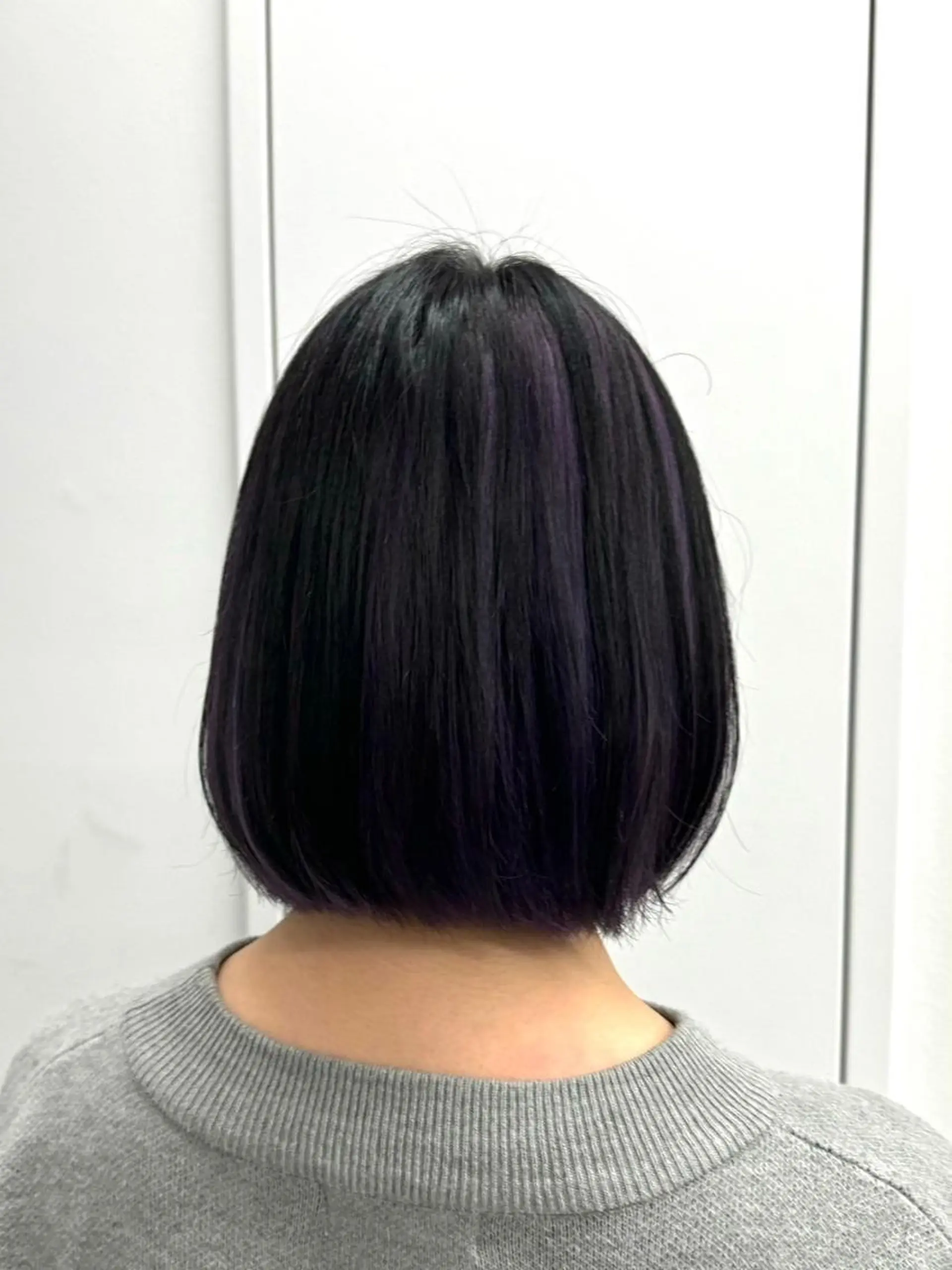 カラー アディクシーカラー アッシュ ブルーカラー ダークアッシュ グレージュ 【公式】amble luxe 中野のヘアスタイル