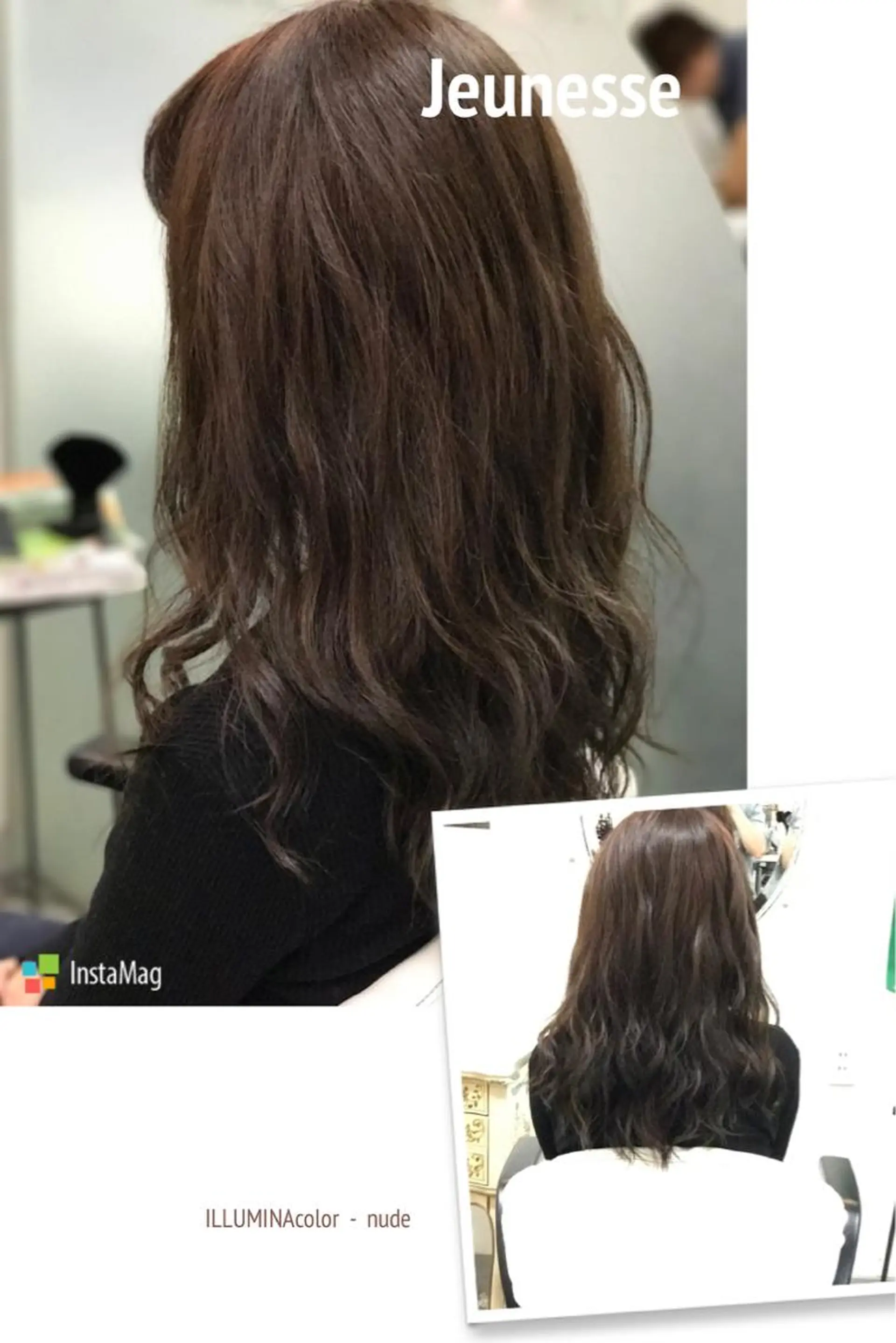 セミロング カラー イルミナカラー 山内 聡史のヘアスタイル