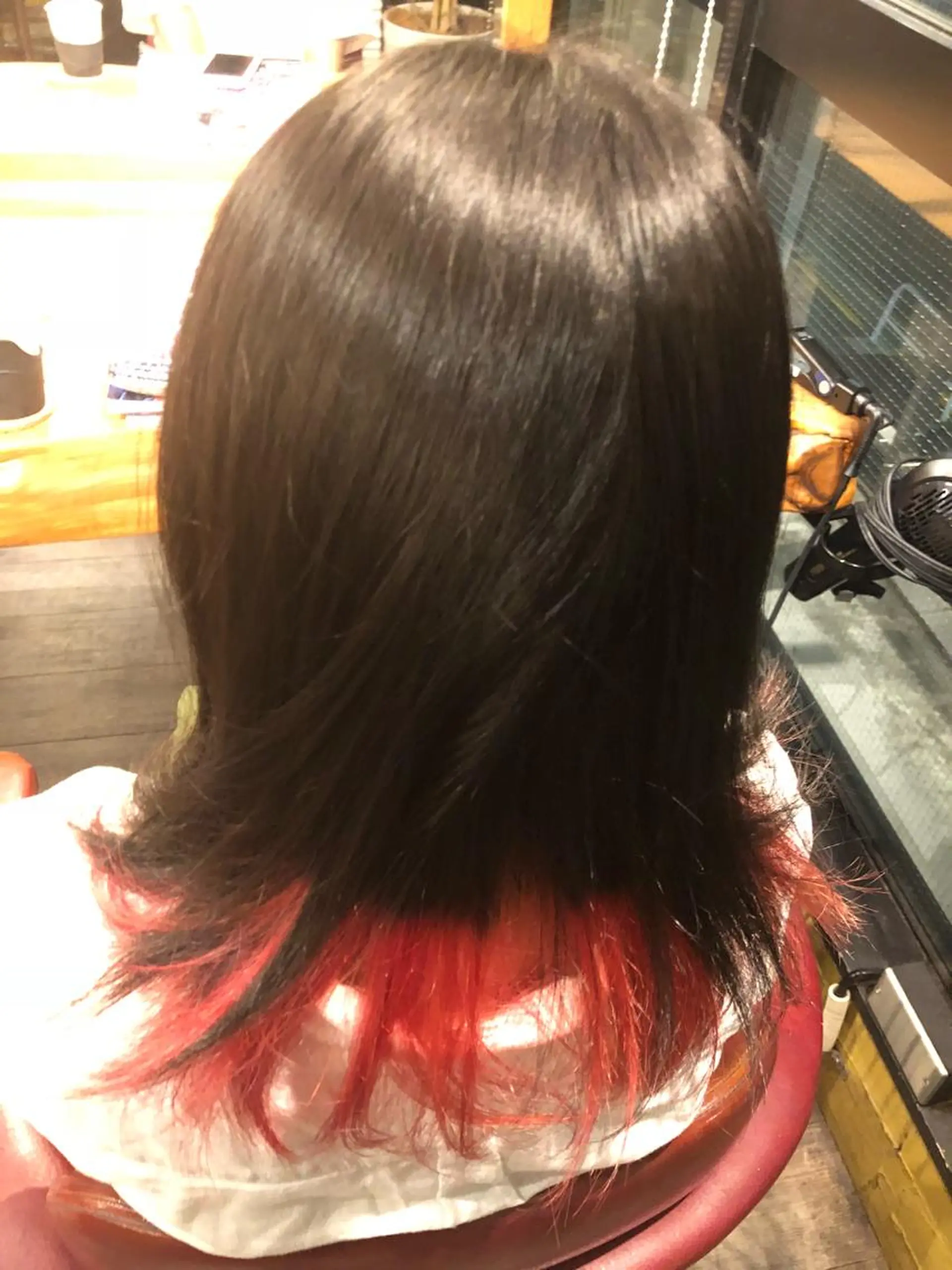 カラー ブリーチ ケアブリーチ ダブルカラー ピンクカラー MENAトリートメント専門店bySafaria所属・ISHIMORI  のヘアスタイル