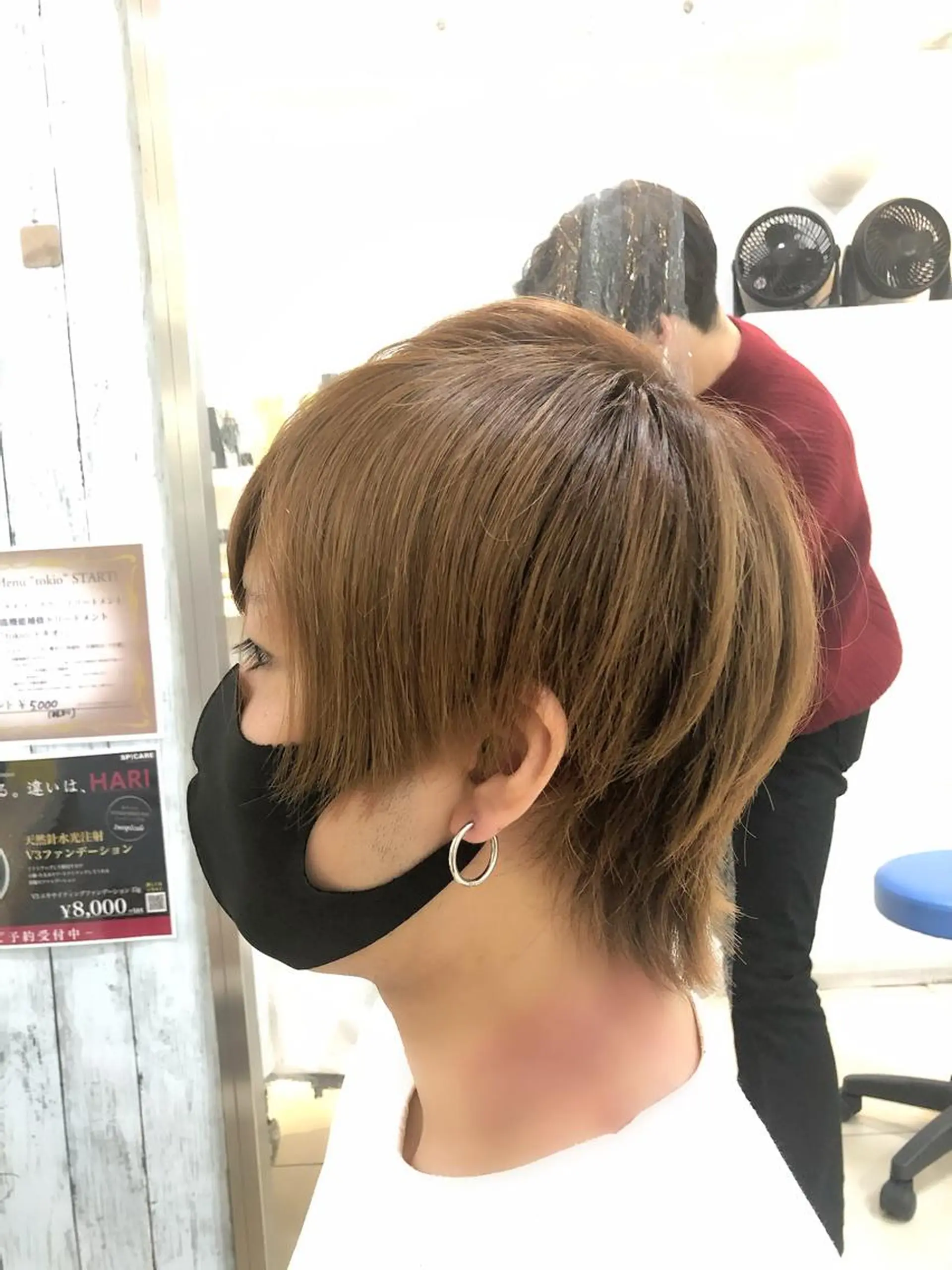 ショート メンズ カット 髪質改善× ハイライト溝江のヘアスタイル