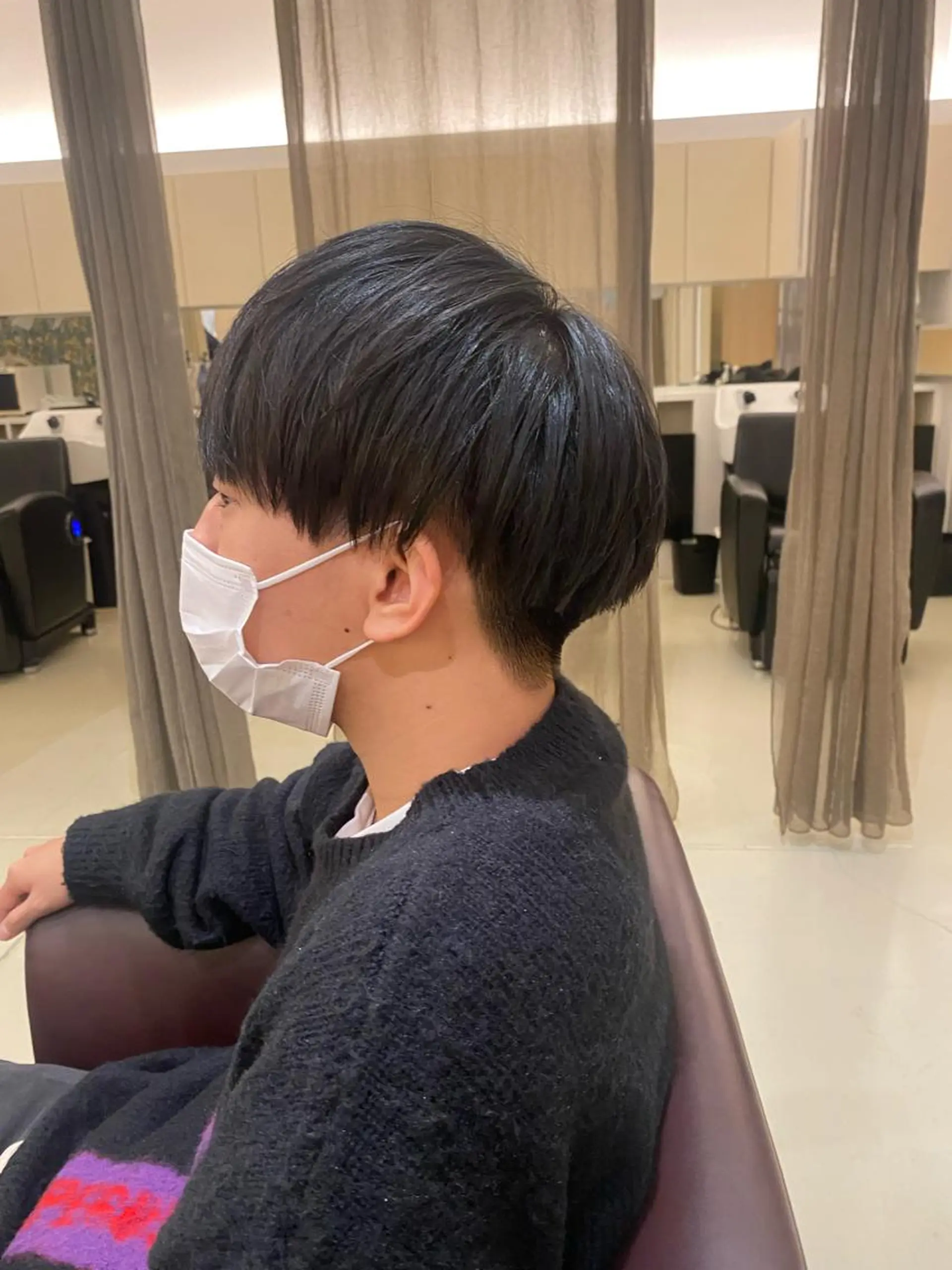 メンズ マッシュ 刈り上げ みやび🫧髪質改善 🫧透明感カラー🫧のヘアスタイル
