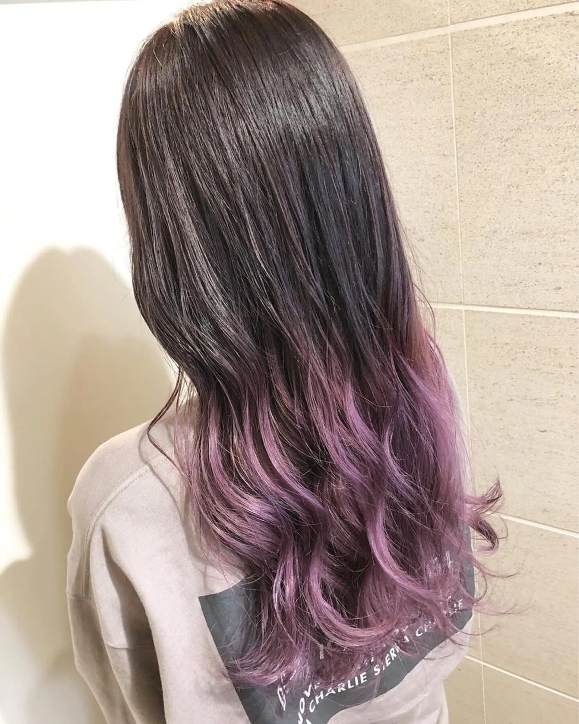 ロング カラー グラデーションカラー パープルカラー ヘアカラー トリートメント FOR HAIRのヘアスタイル