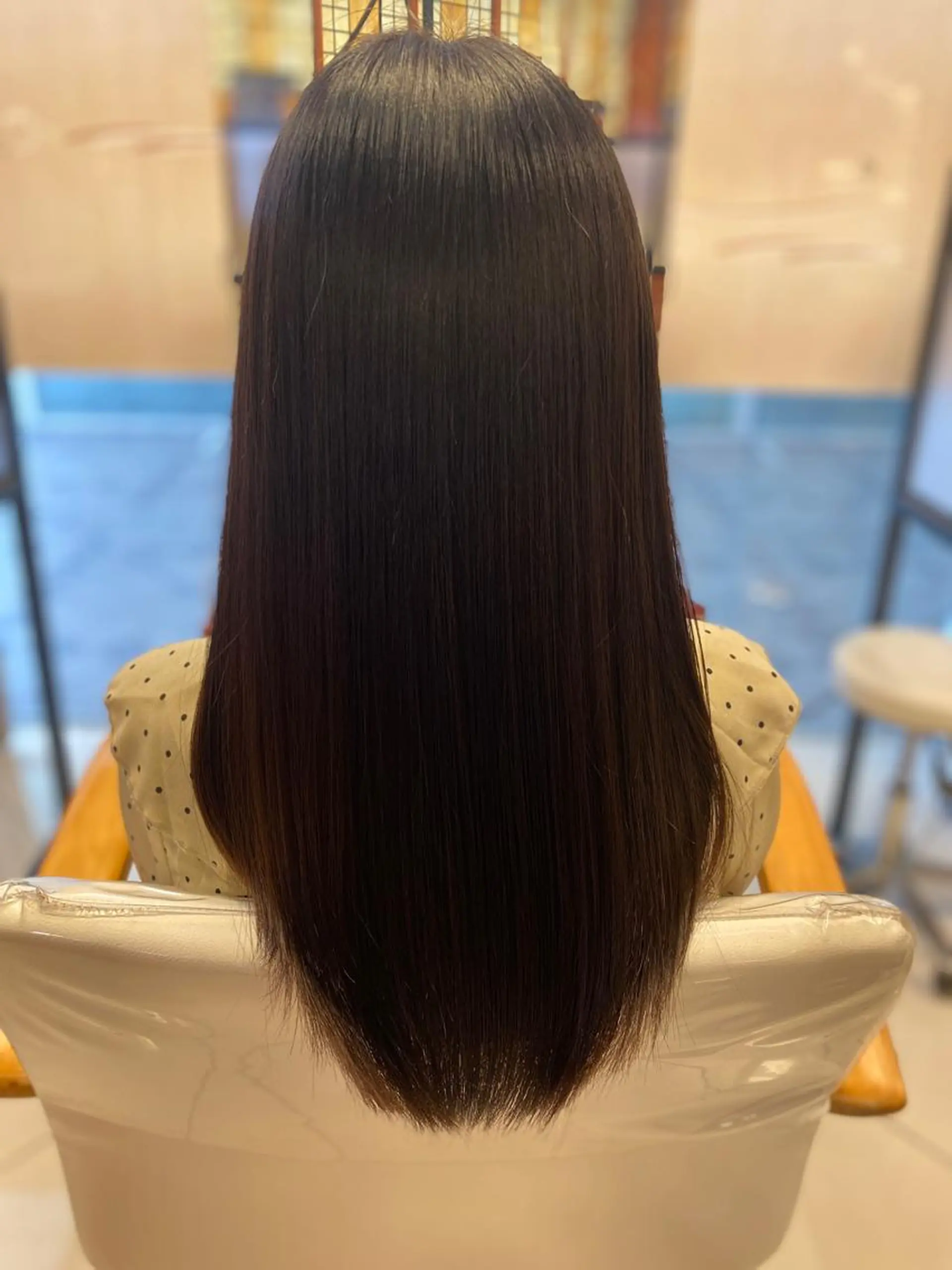 ロング カット ヘアカラー 縮毛矯正 セラ町田店所属・へんみ みかのヘアスタイル